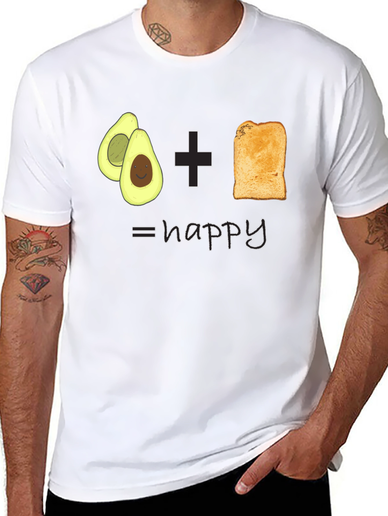 Avocado Toast Happy Graphic Tee