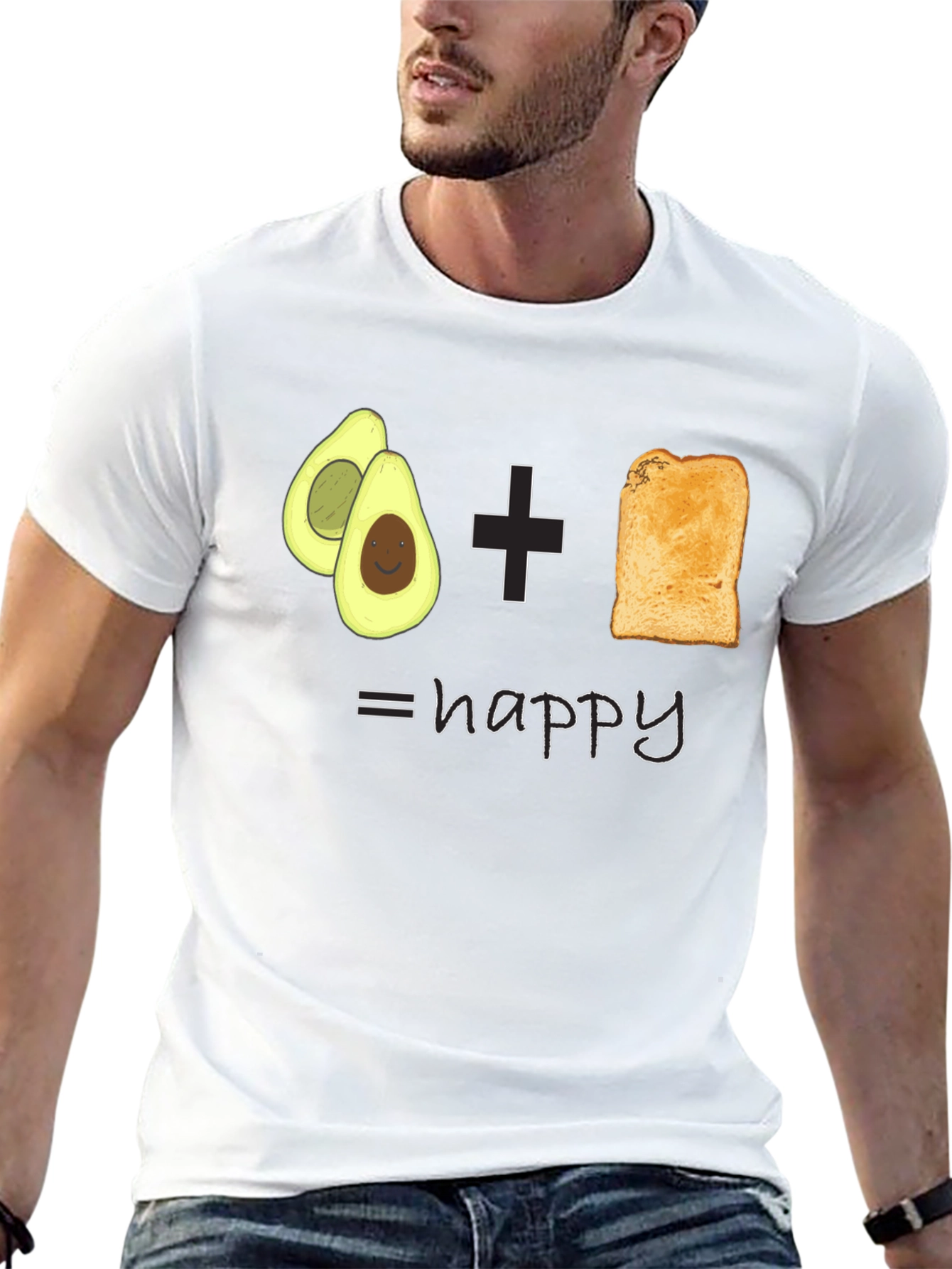 Avocado Toast Happy Graphic Tee