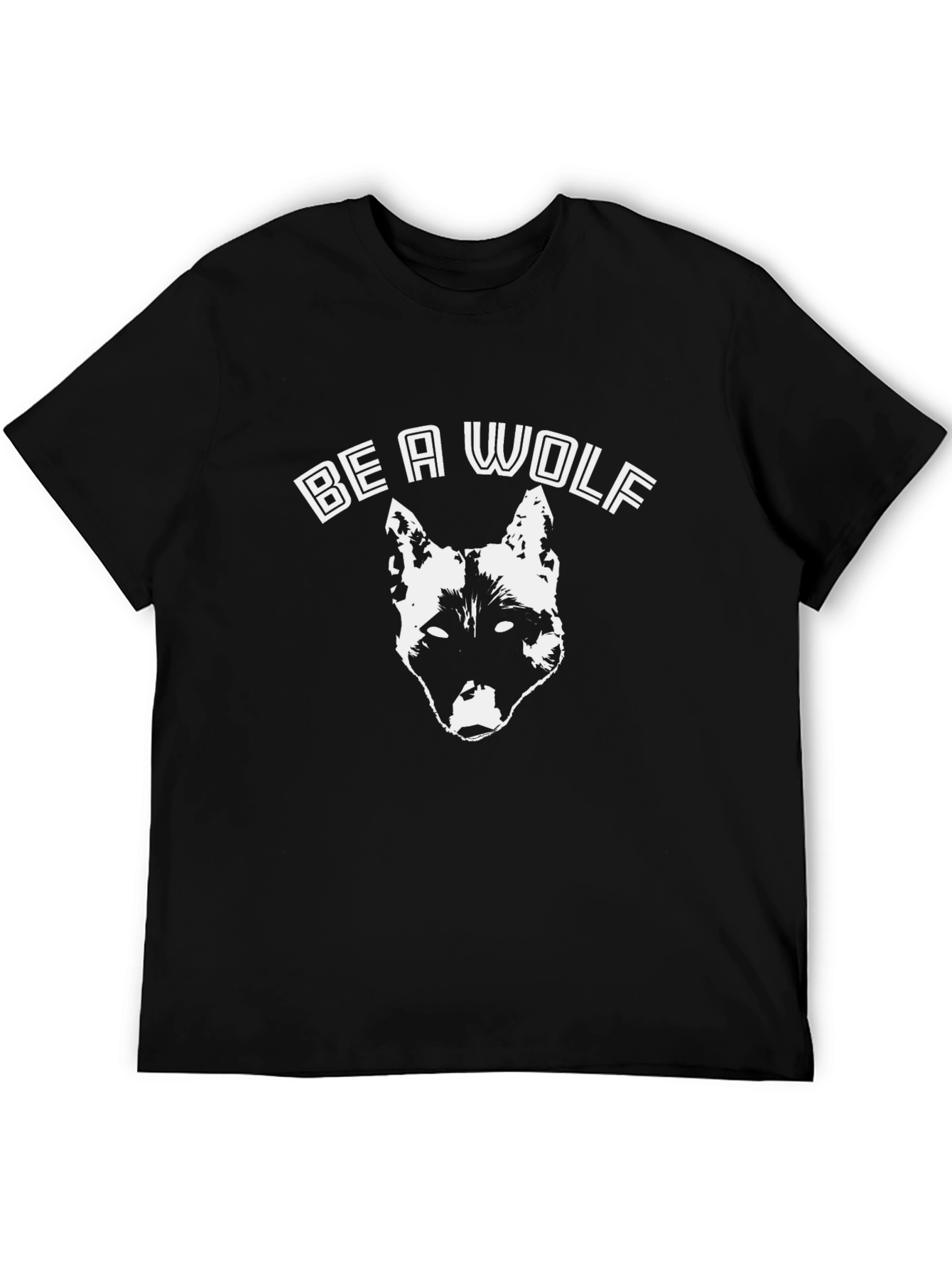 Be A Wolf Graphic T-Shirt - Black