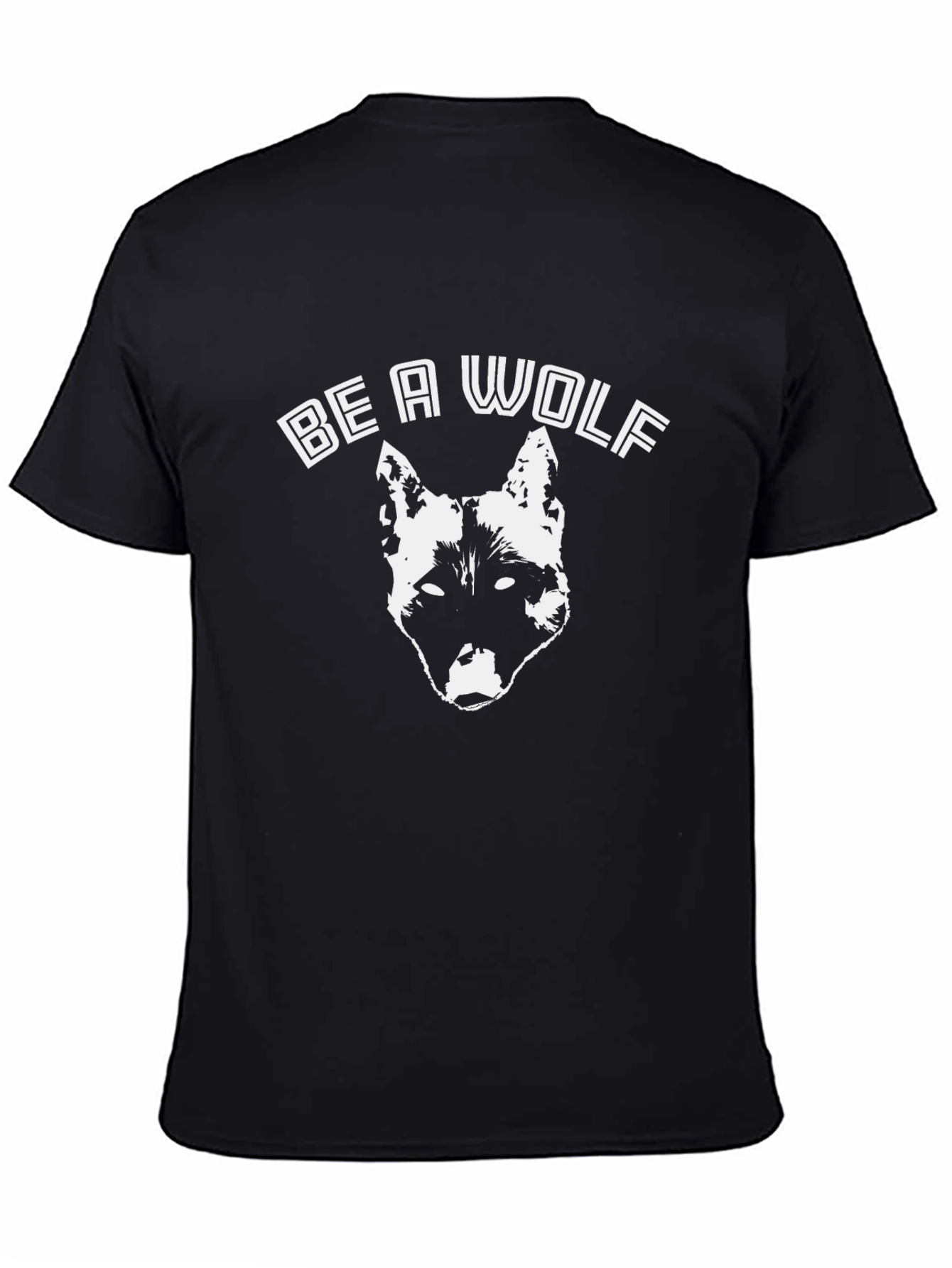 Be A Wolf Graphic T-Shirt - Black