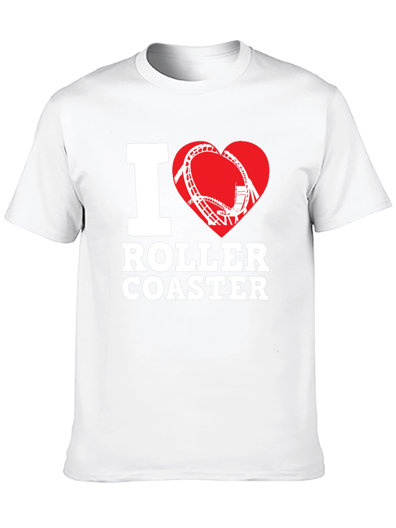I Love Roller Coaster Black Tee