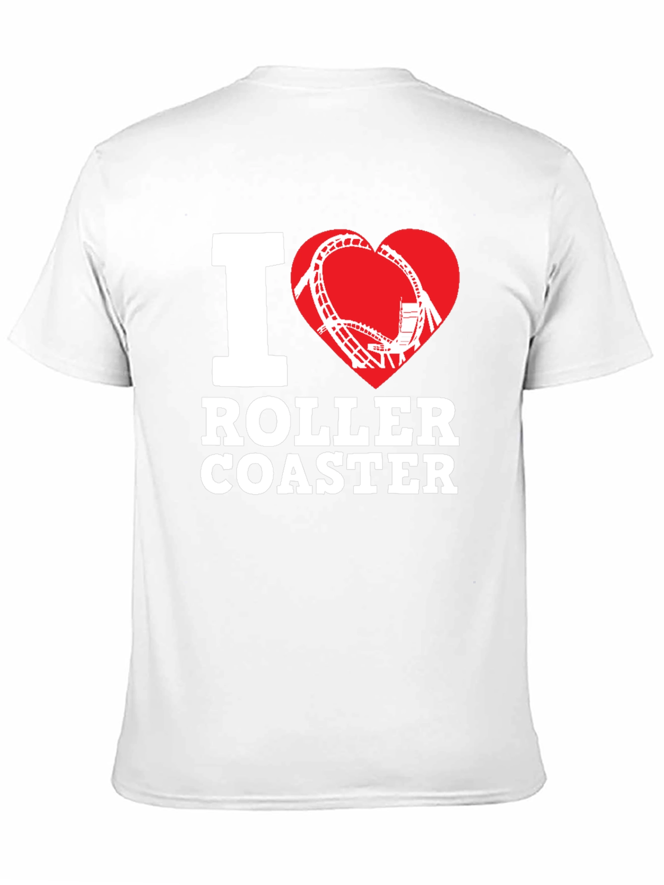 I Love Roller Coaster Black Tee
