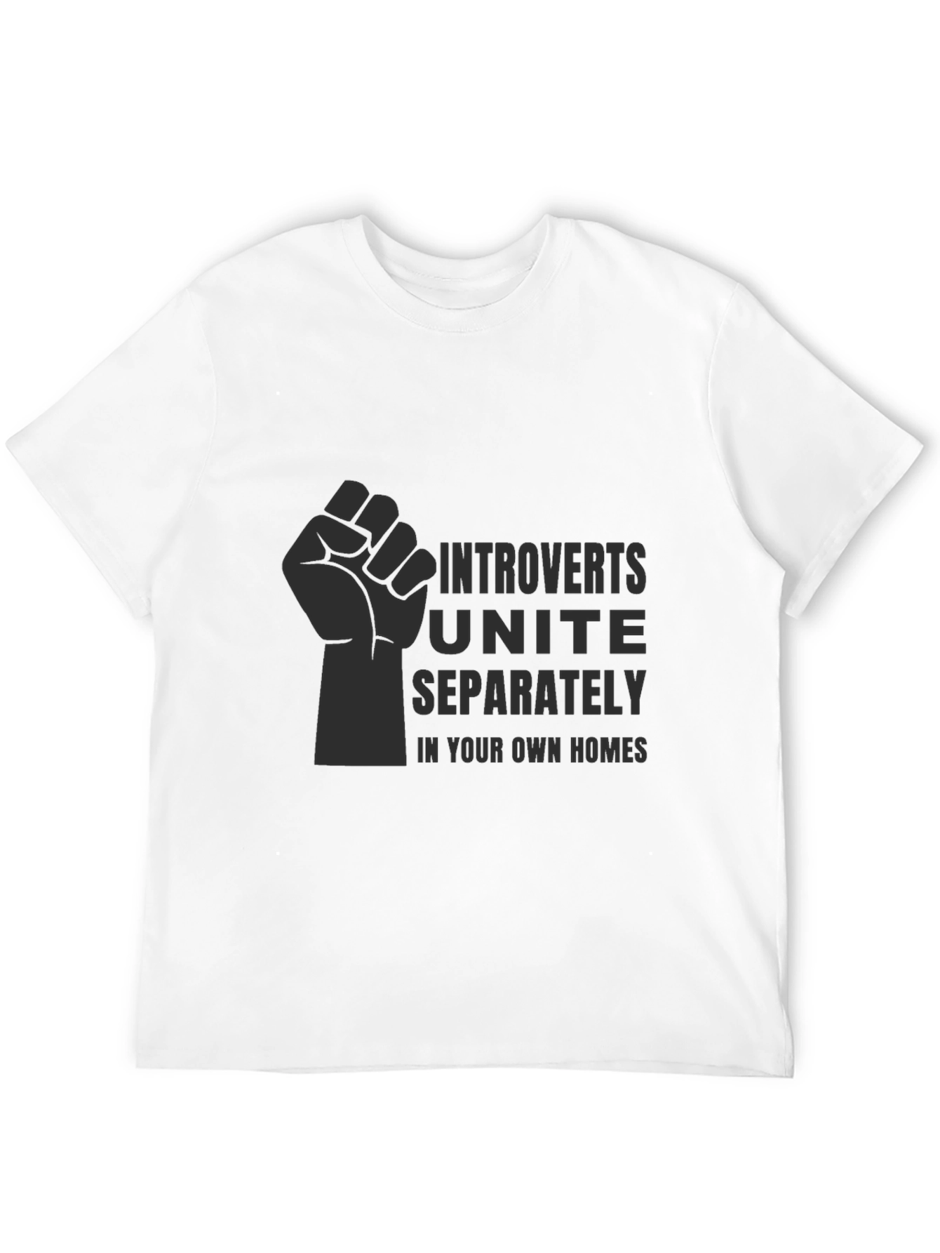 Introverts Unite T-Shirt - Black Graphic Tee