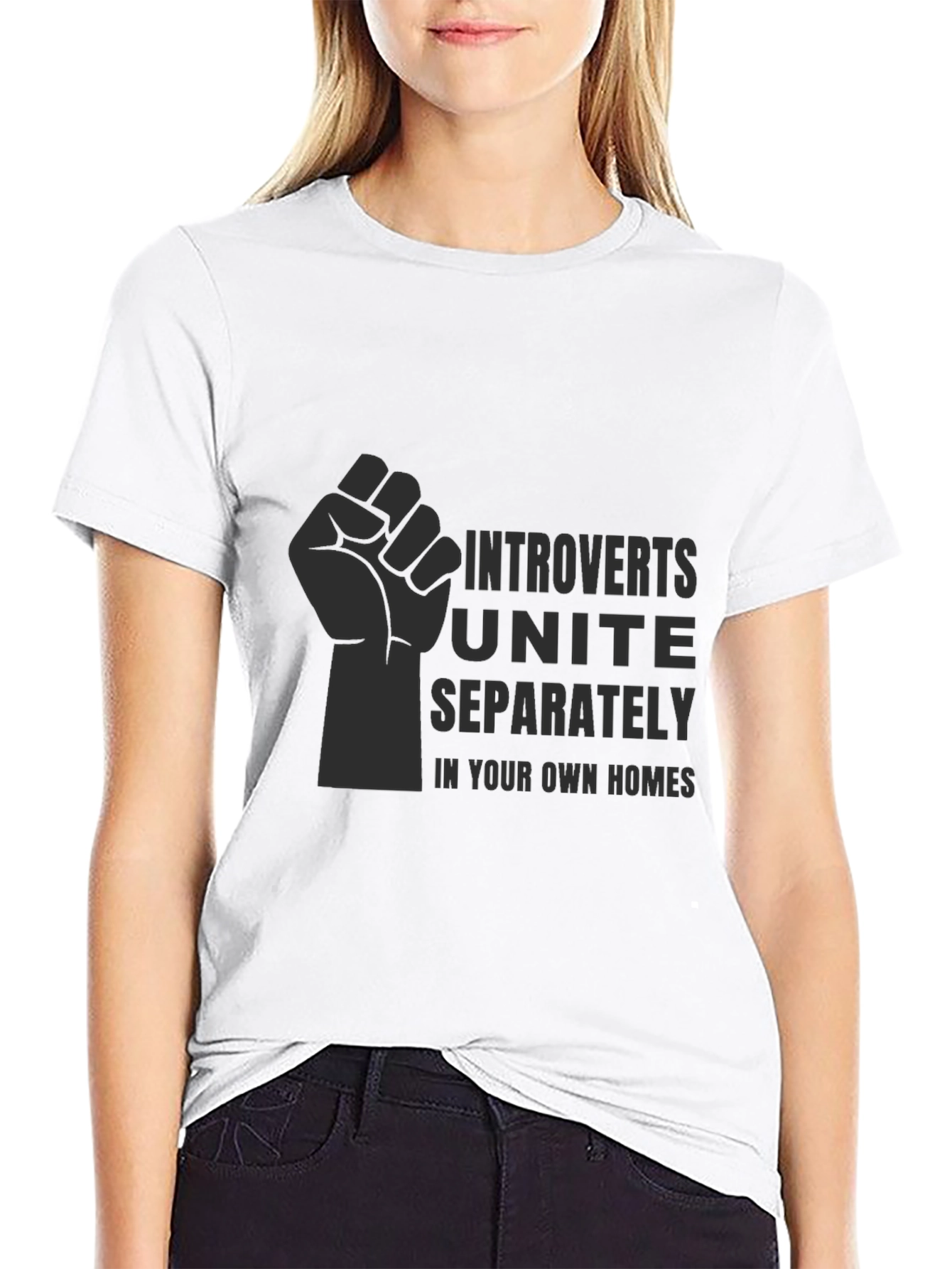 Introverts Unite T-Shirt - Black Graphic Tee
