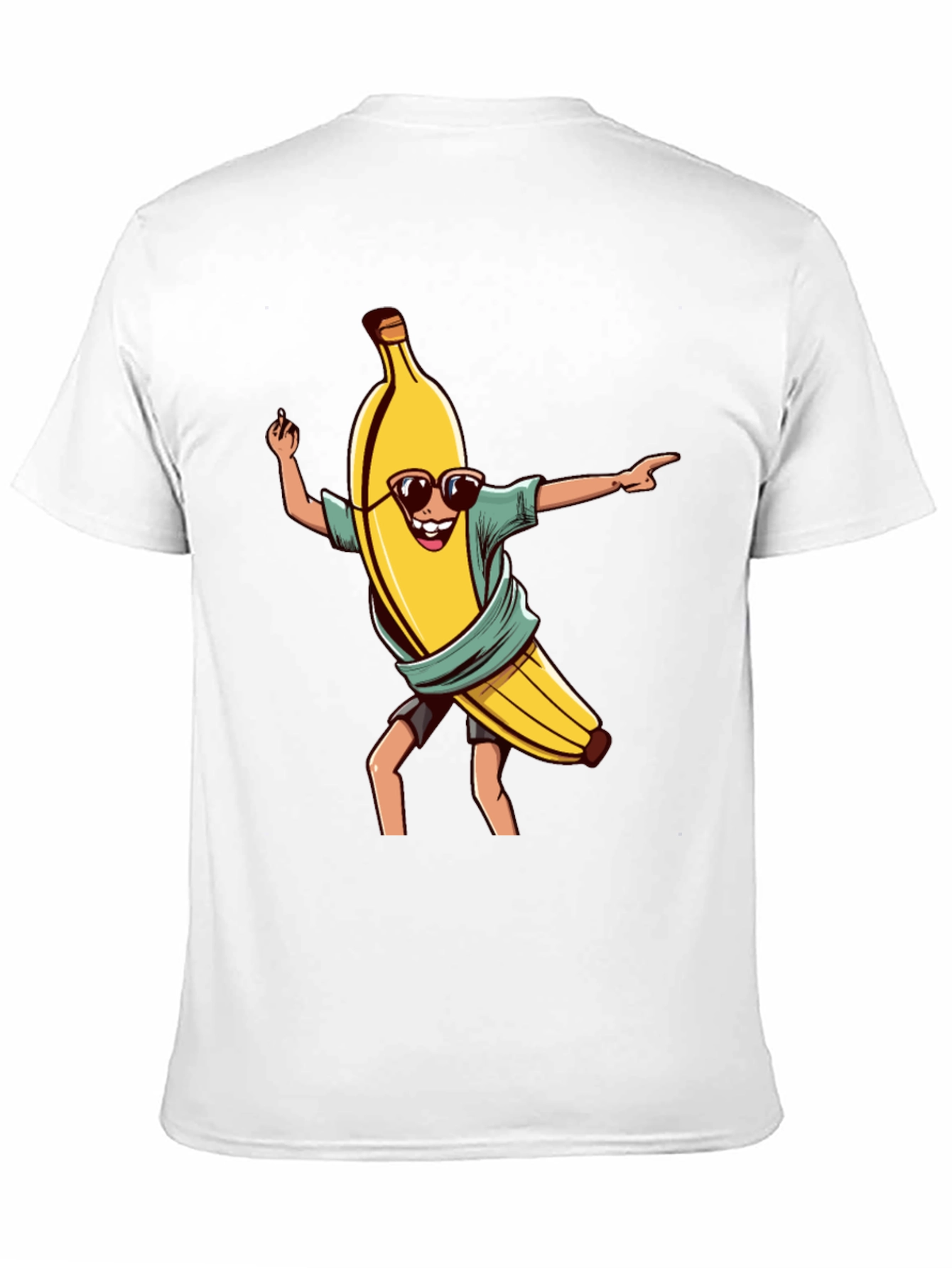 Cool Banana Graphic Tee - Black Cotton T-Shirt