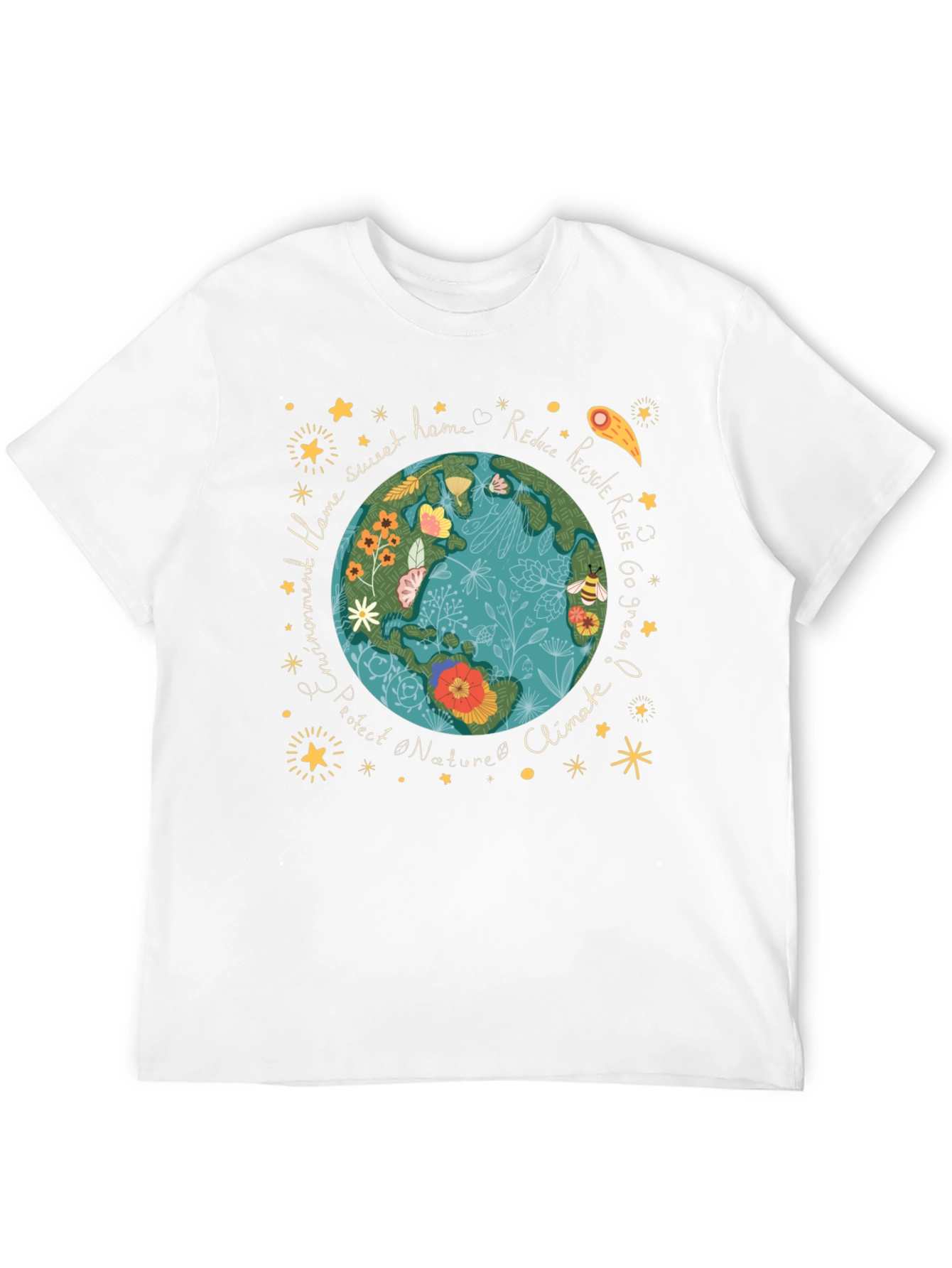 Eco-Friendly Earth Graphic Tee