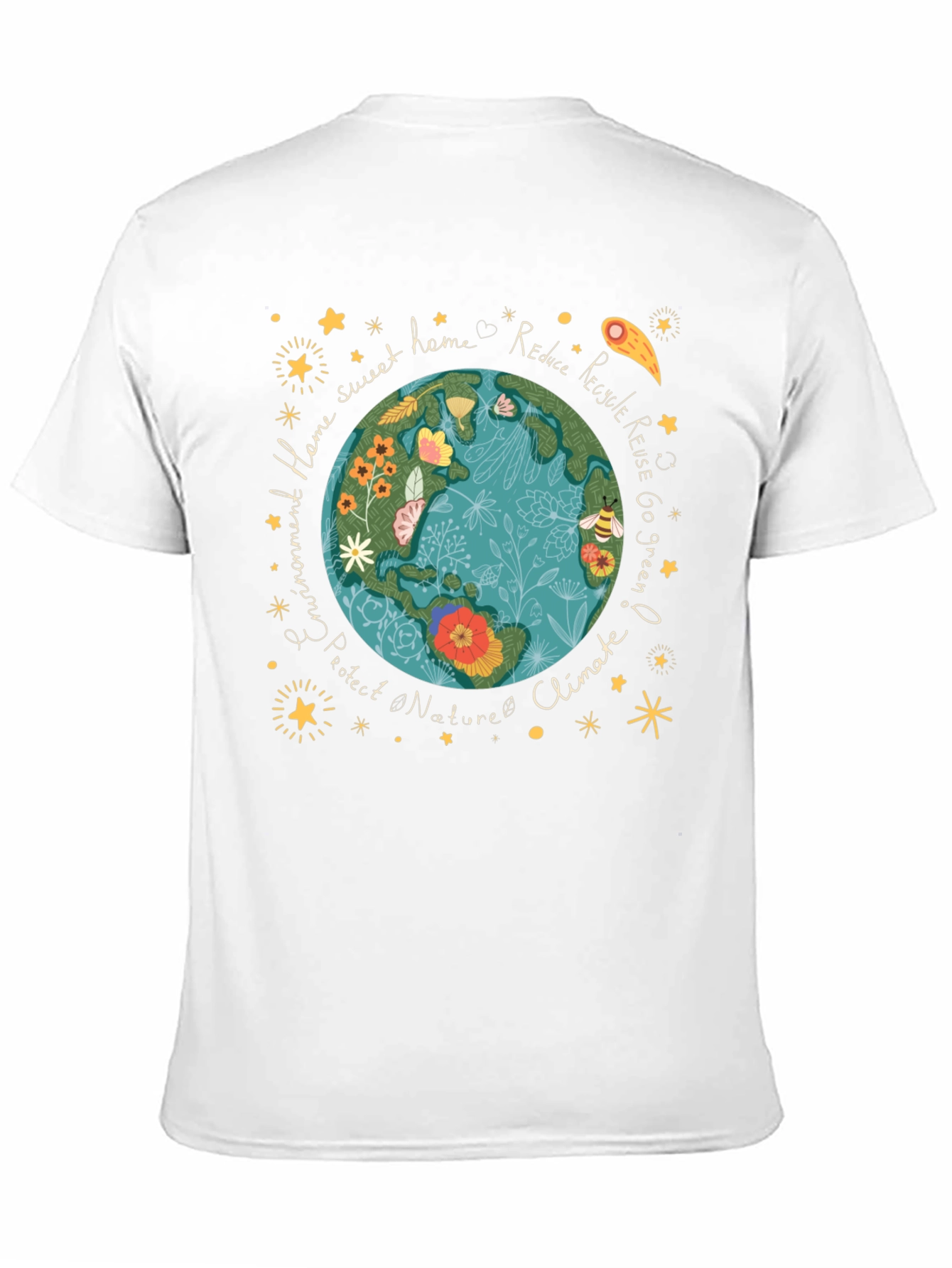 Eco-Friendly Earth Graphic Tee
