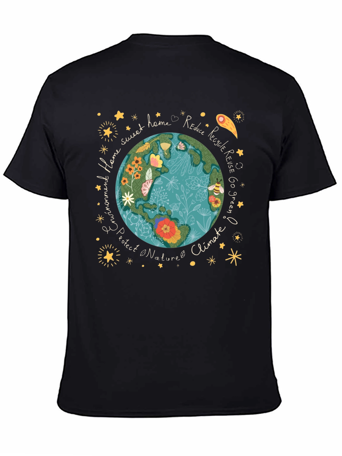 Eco-Friendly Earth Graphic Tee