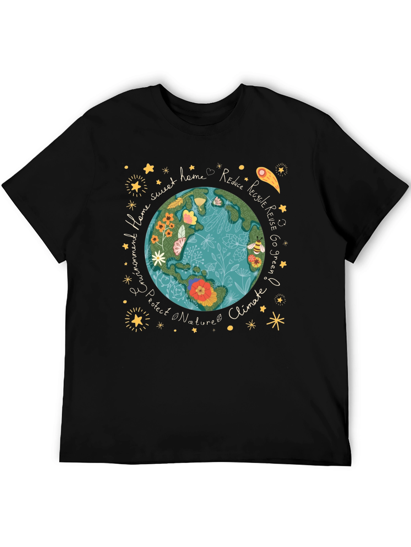 Eco-Friendly Earth Graphic Tee