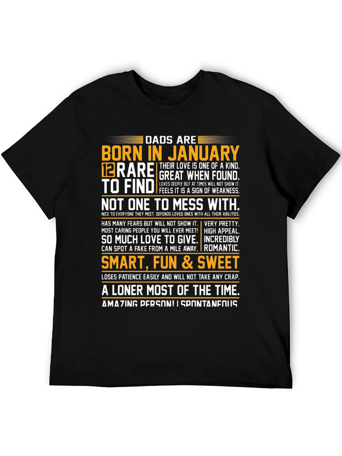 Dads Born in January Graphic Tee