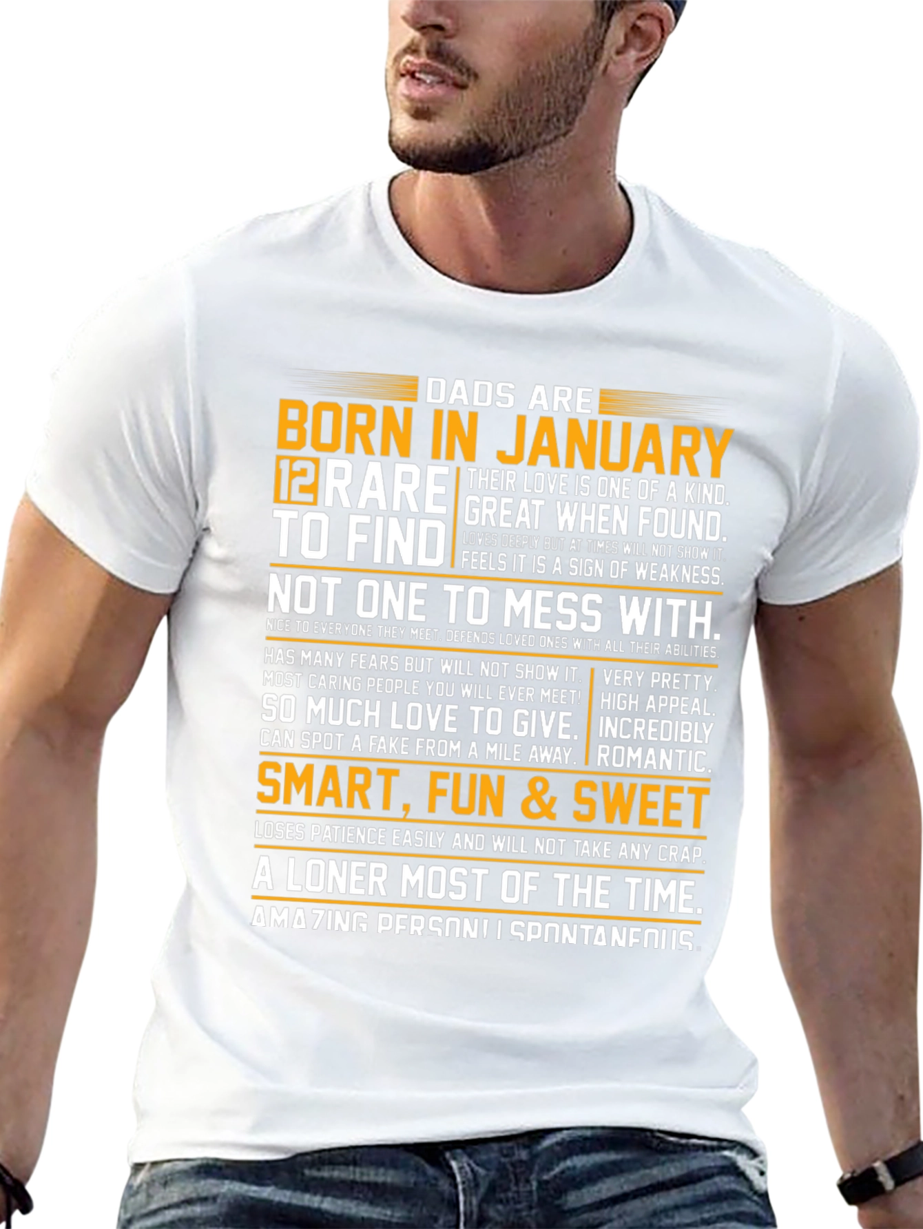 Dads Born in January Graphic Tee