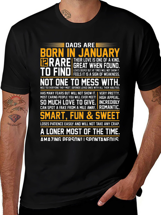 Dads Born in January Graphic Tee