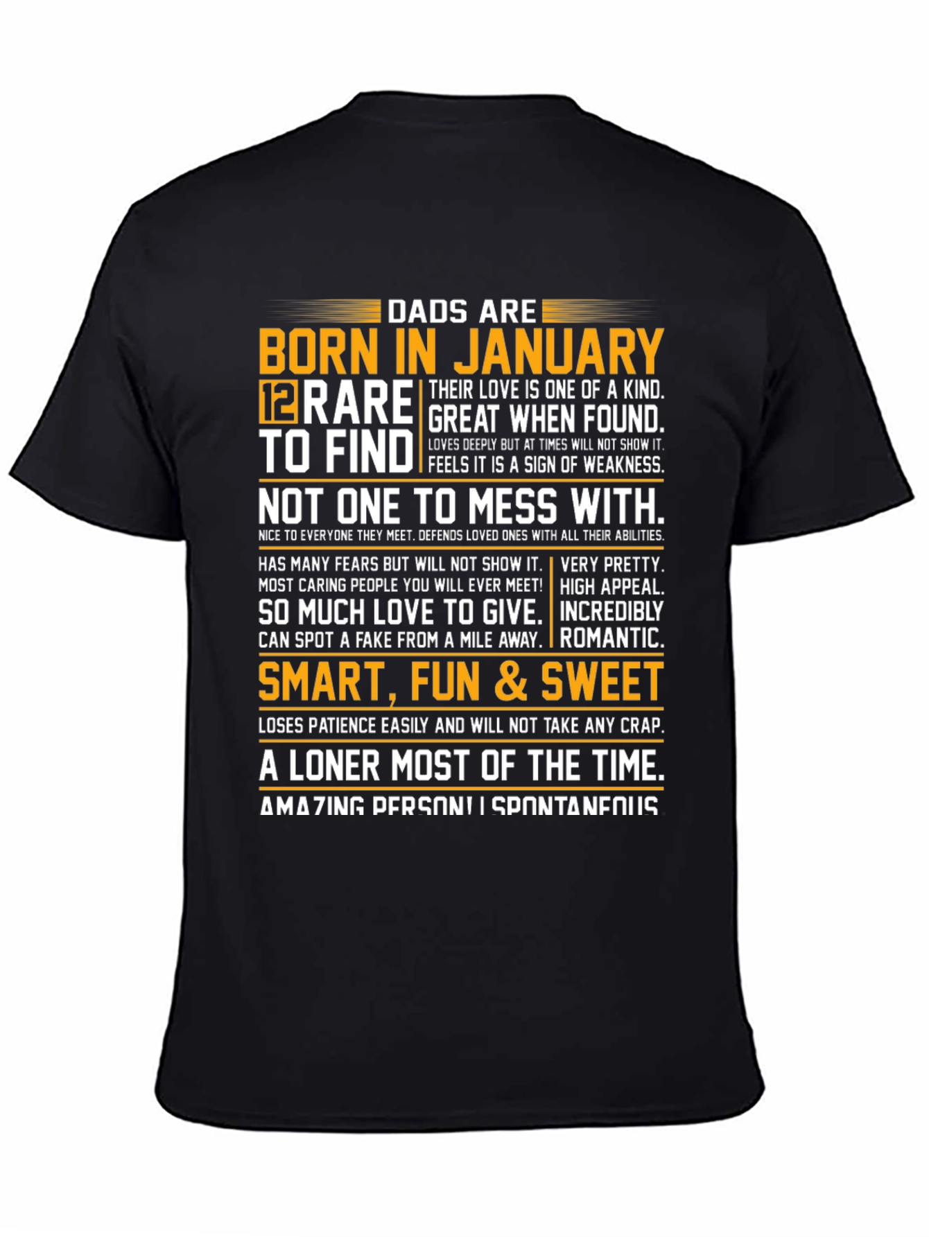 Dads Born in January Graphic Tee