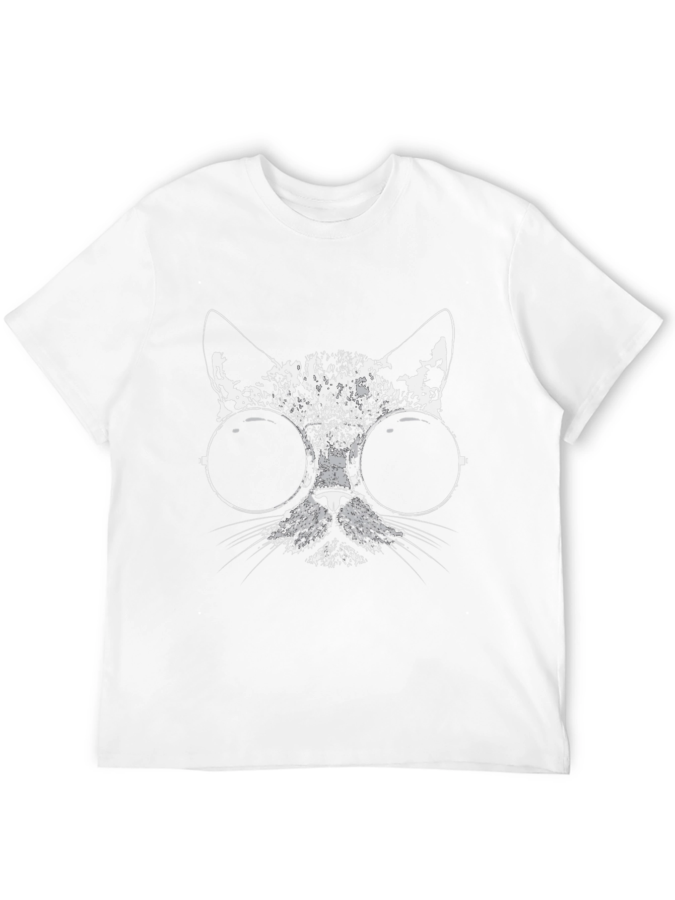 Cool Cat Graphic Tee - Black Cotton Blend