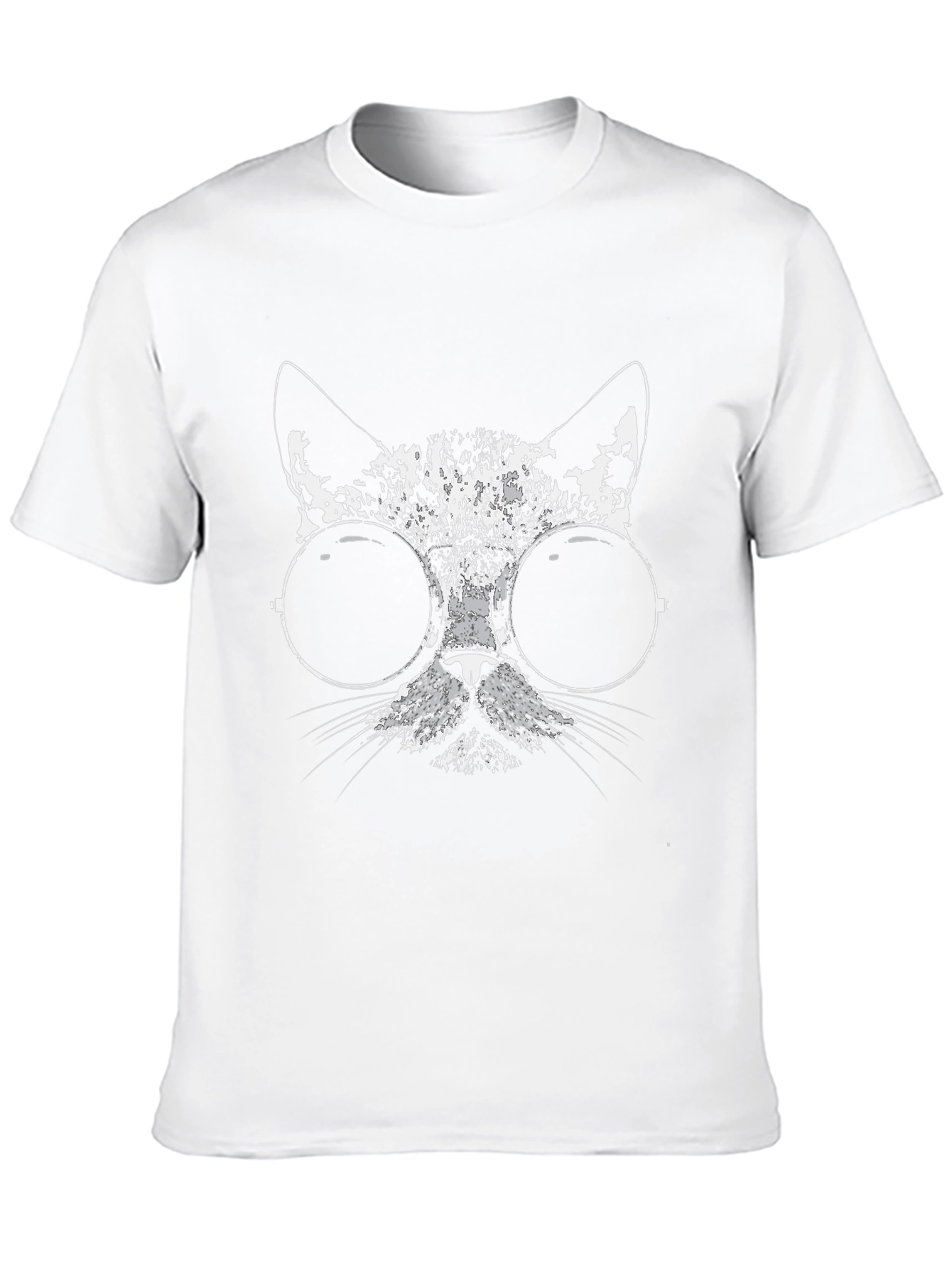 Cool Cat Graphic Tee - Black Cotton Blend