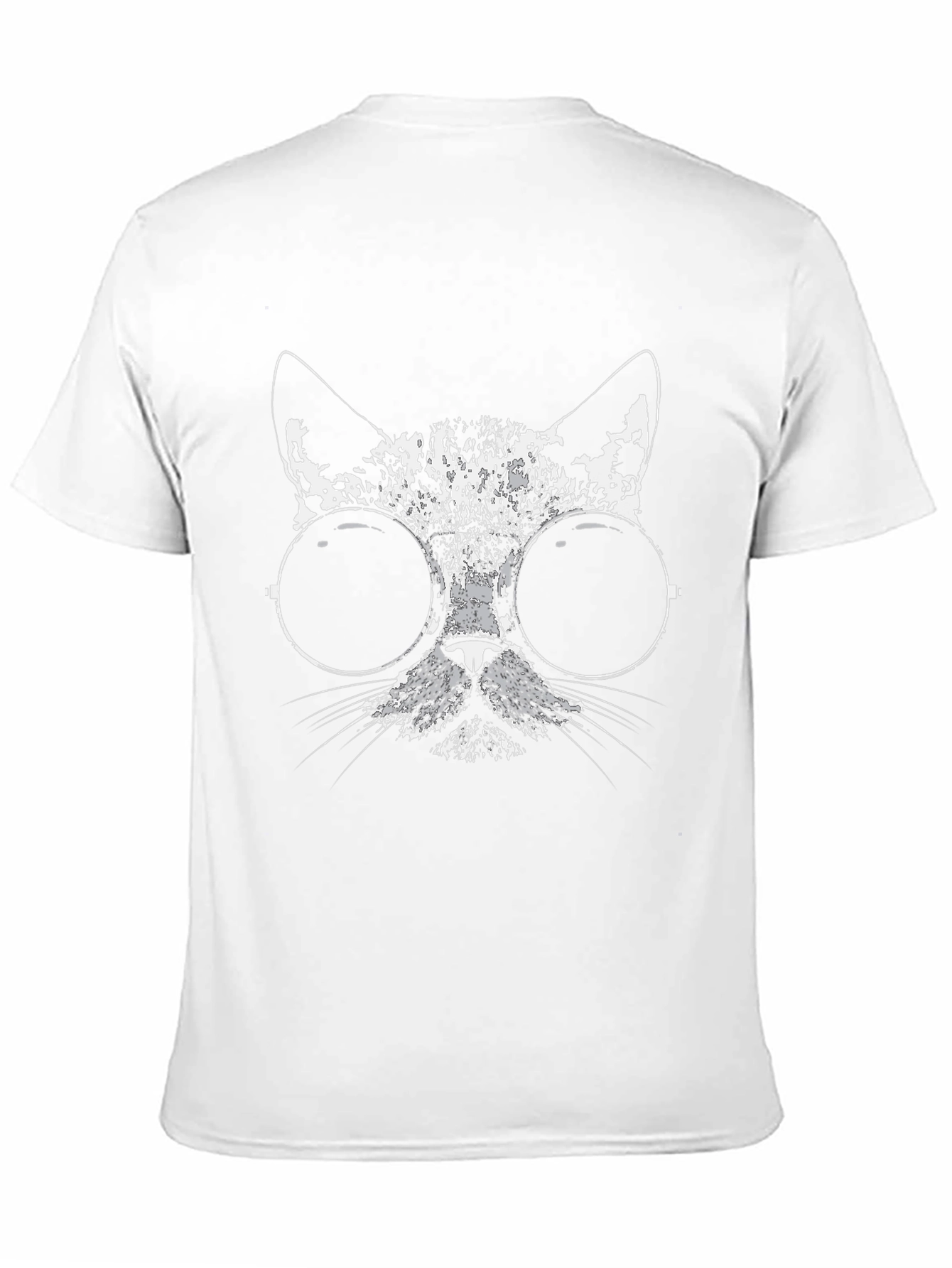 Cool Cat Graphic Tee - Black Cotton Blend