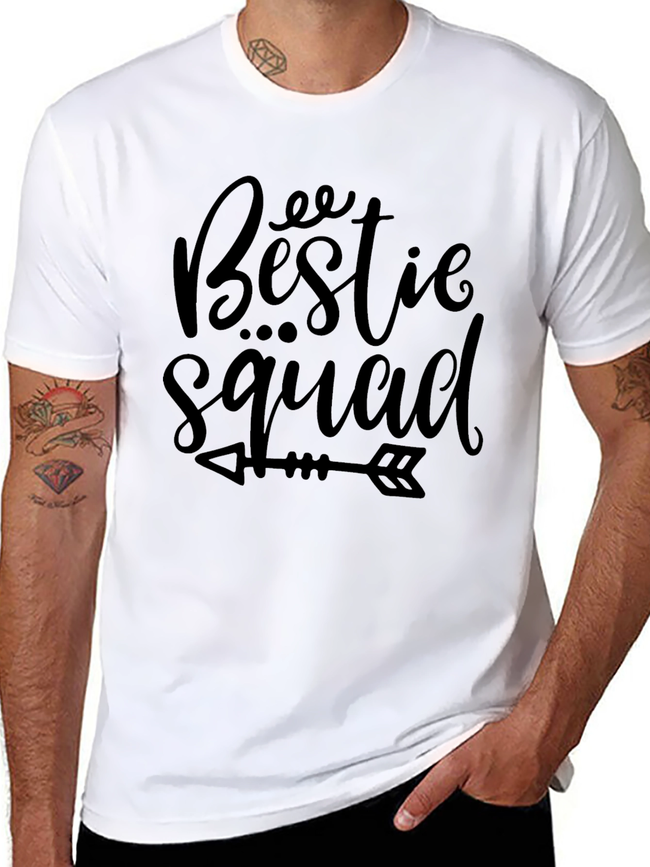 Bestie Squad Arrow T-Shirt - Fun Matching Tee