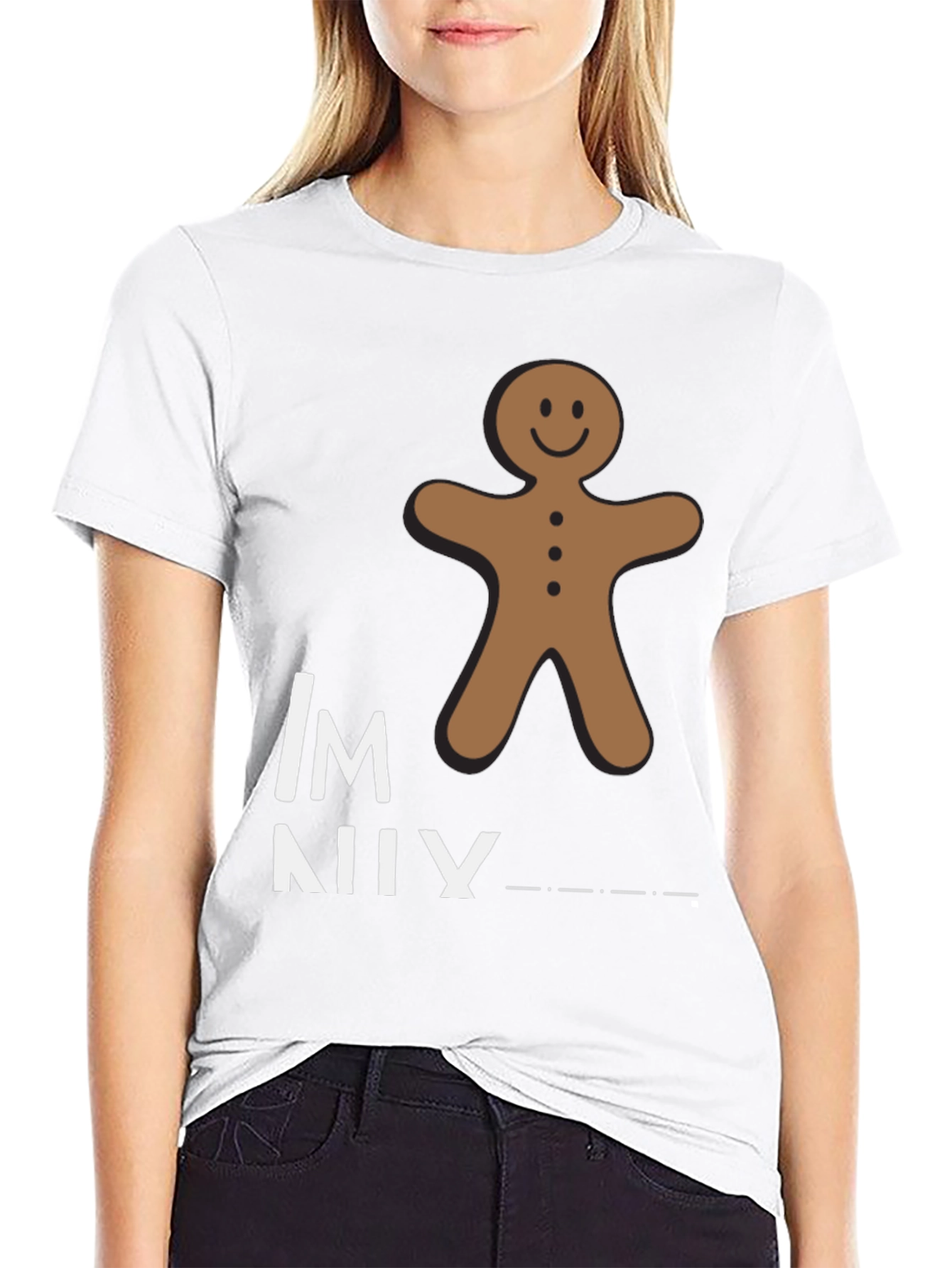 Gingerbread Man Funny Graphic T-Shirt