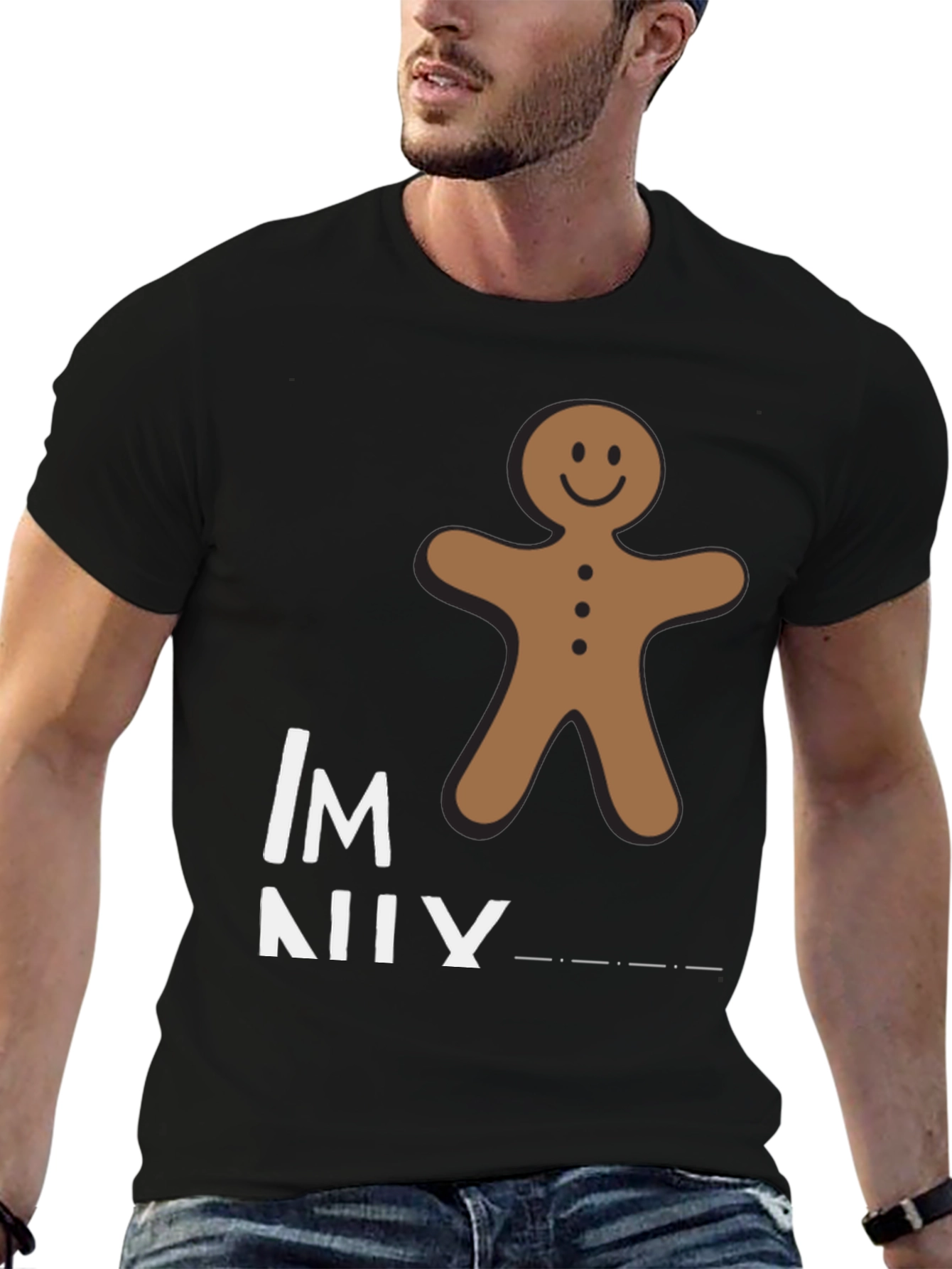 Gingerbread Man Funny Graphic T-Shirt