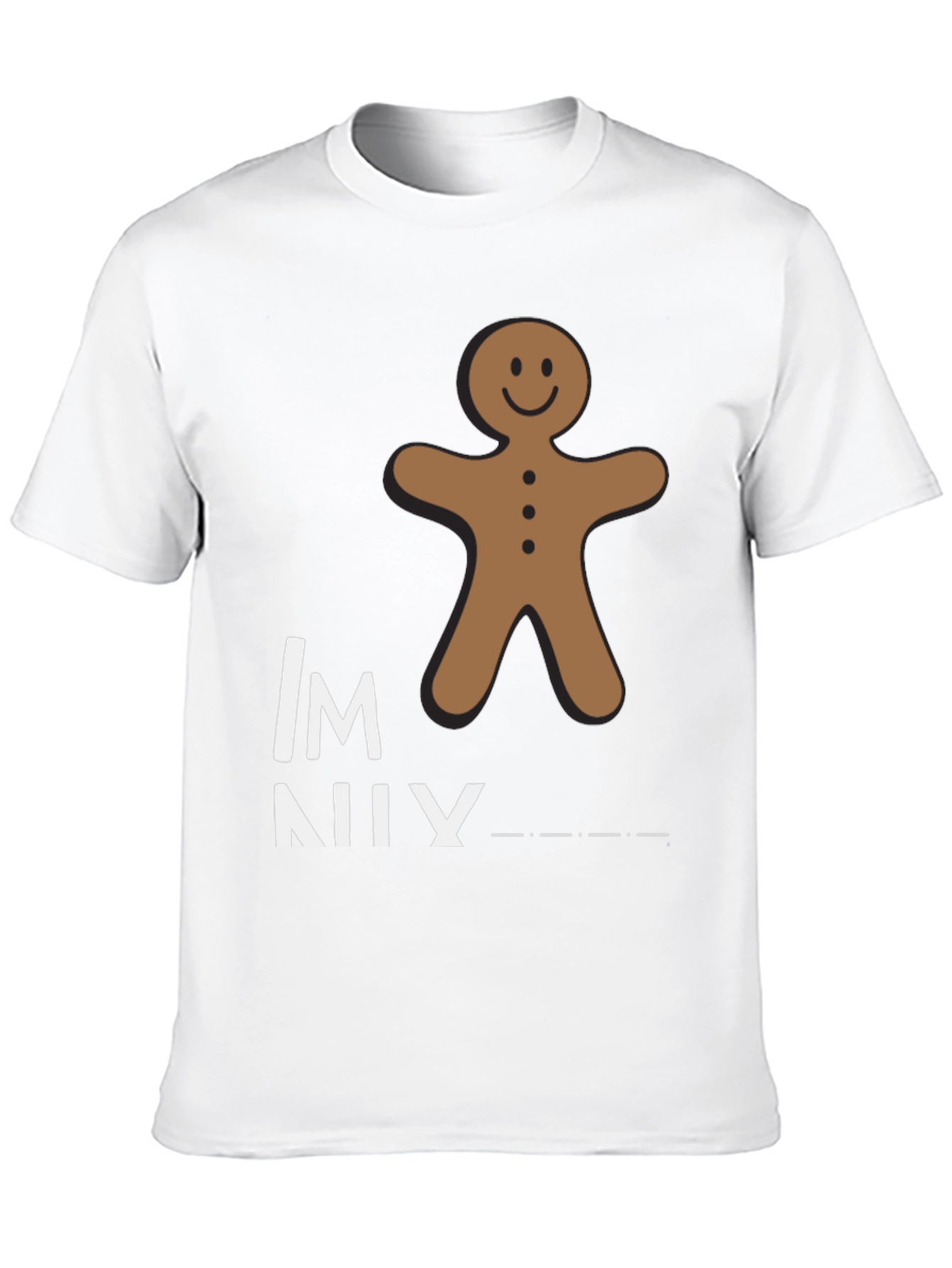 Gingerbread Man Funny Graphic T-Shirt