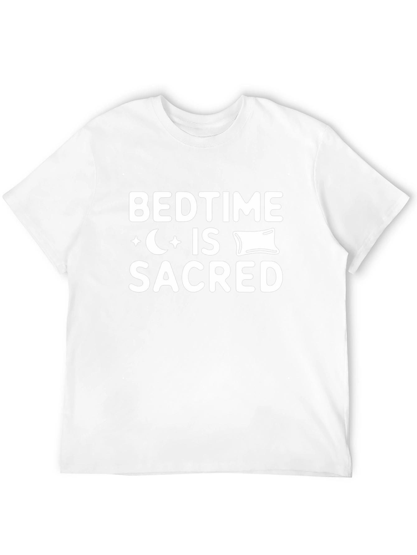 Bedtime Is Sacred Black Graphic Tee