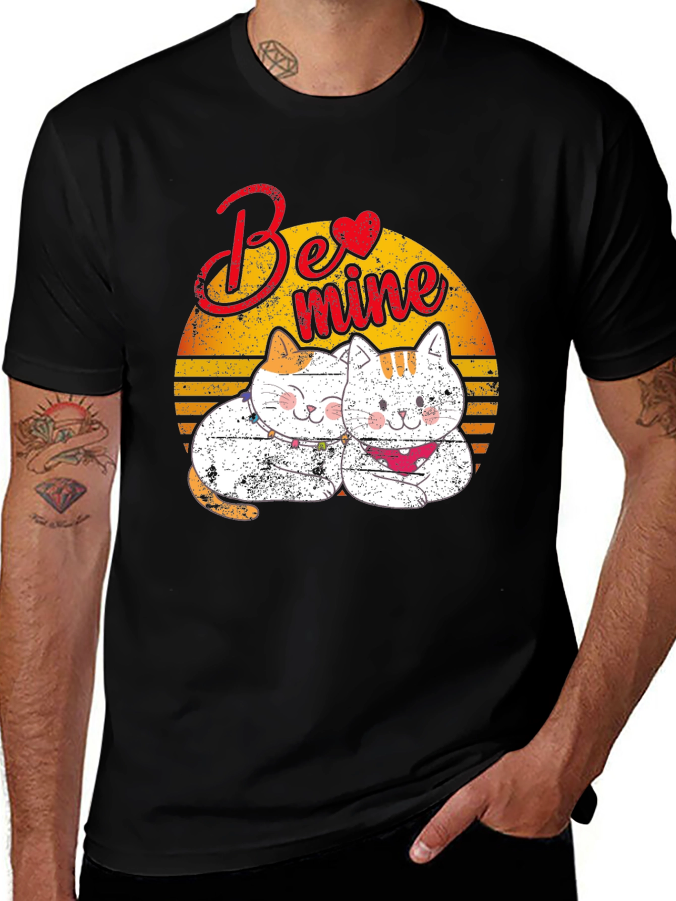 Be Mine Cats T-Shirt - Valentines Day Gift