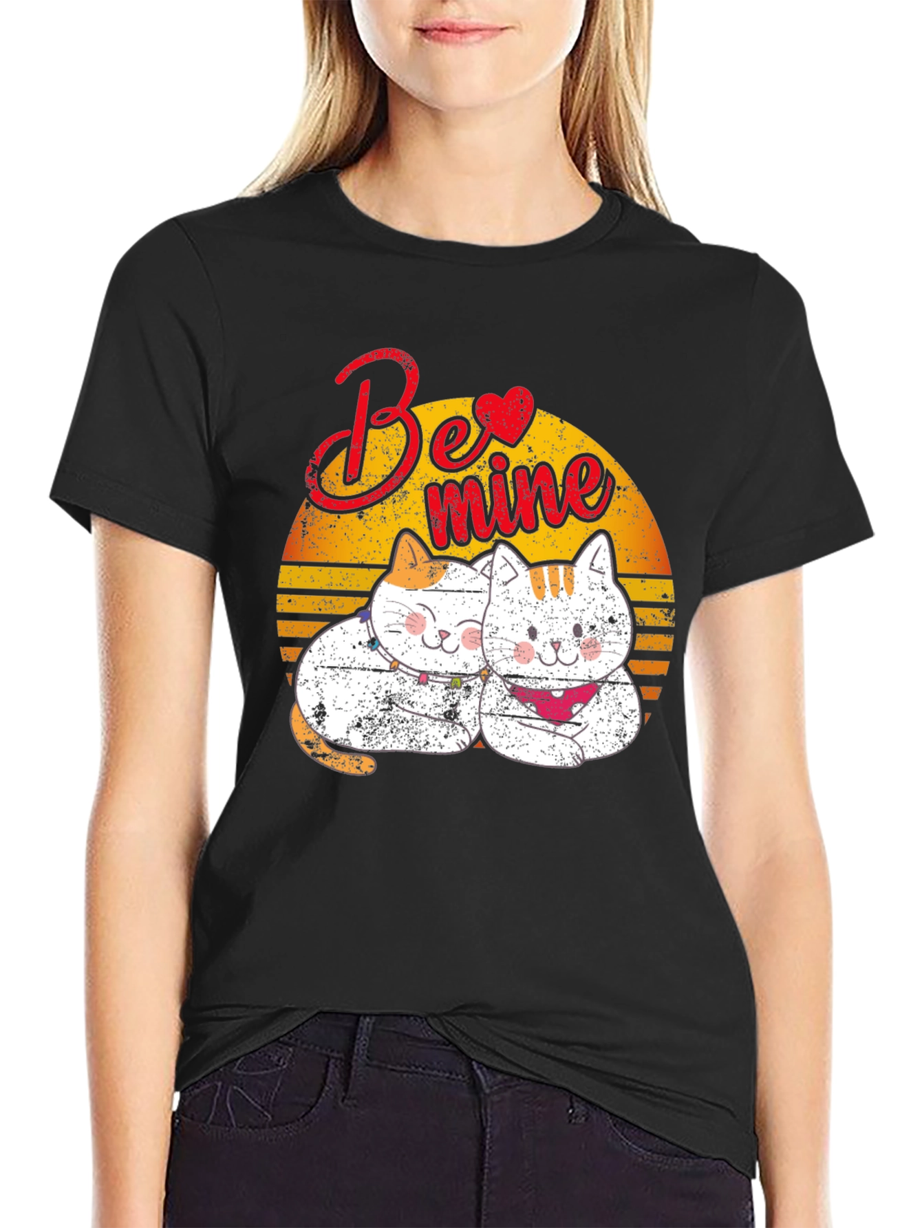 Be Mine Cats T-Shirt - Valentines Day Gift