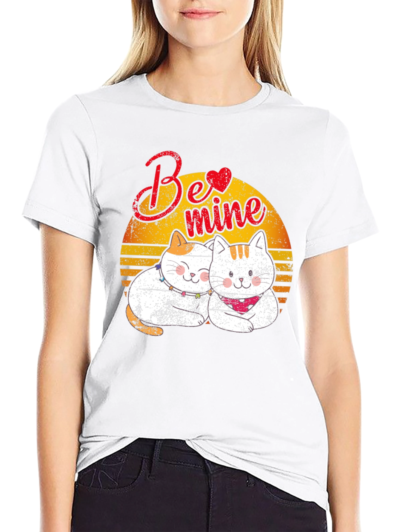 Be Mine Cats T-Shirt - Valentines Day Gift
