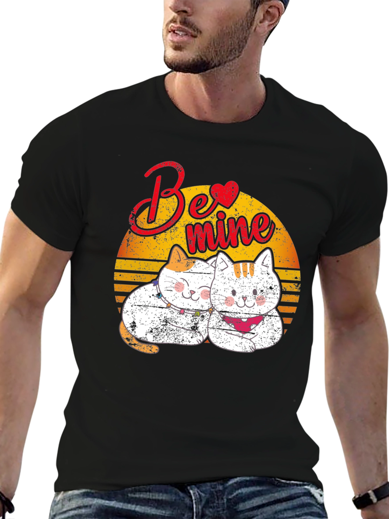Be Mine Cats T-Shirt - Valentines Day Gift