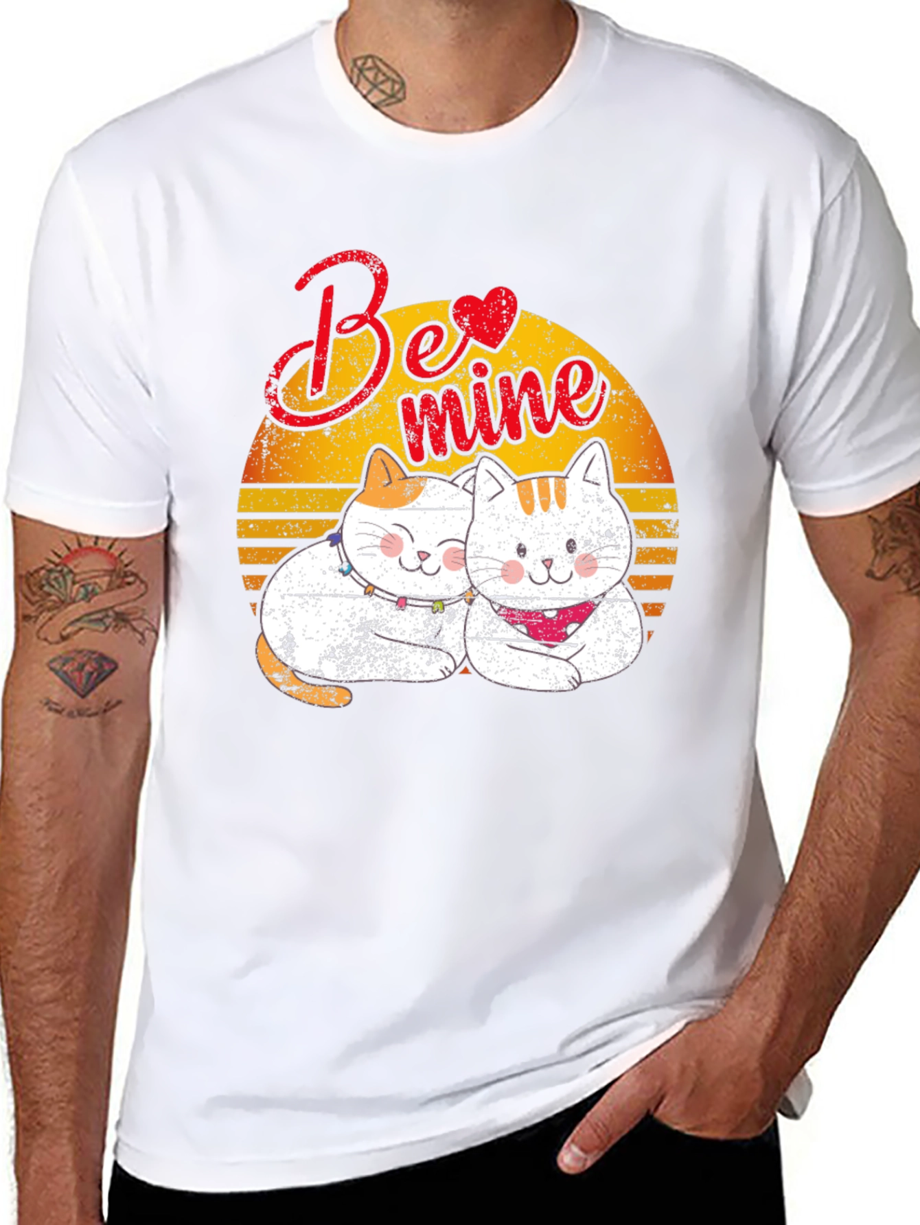 Be Mine Cats T-Shirt - Valentines Day Gift