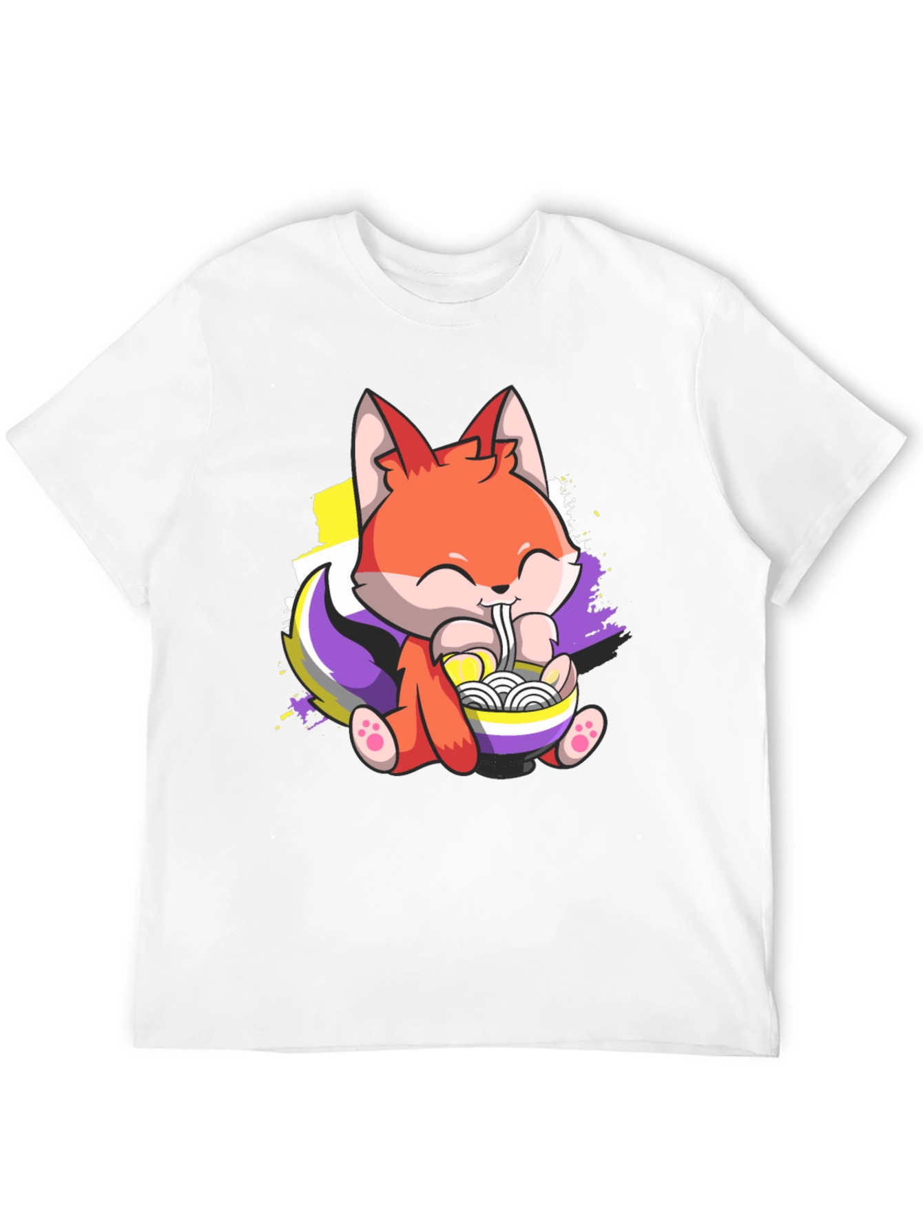 Cute Fox Ramen Lover T-Shirt