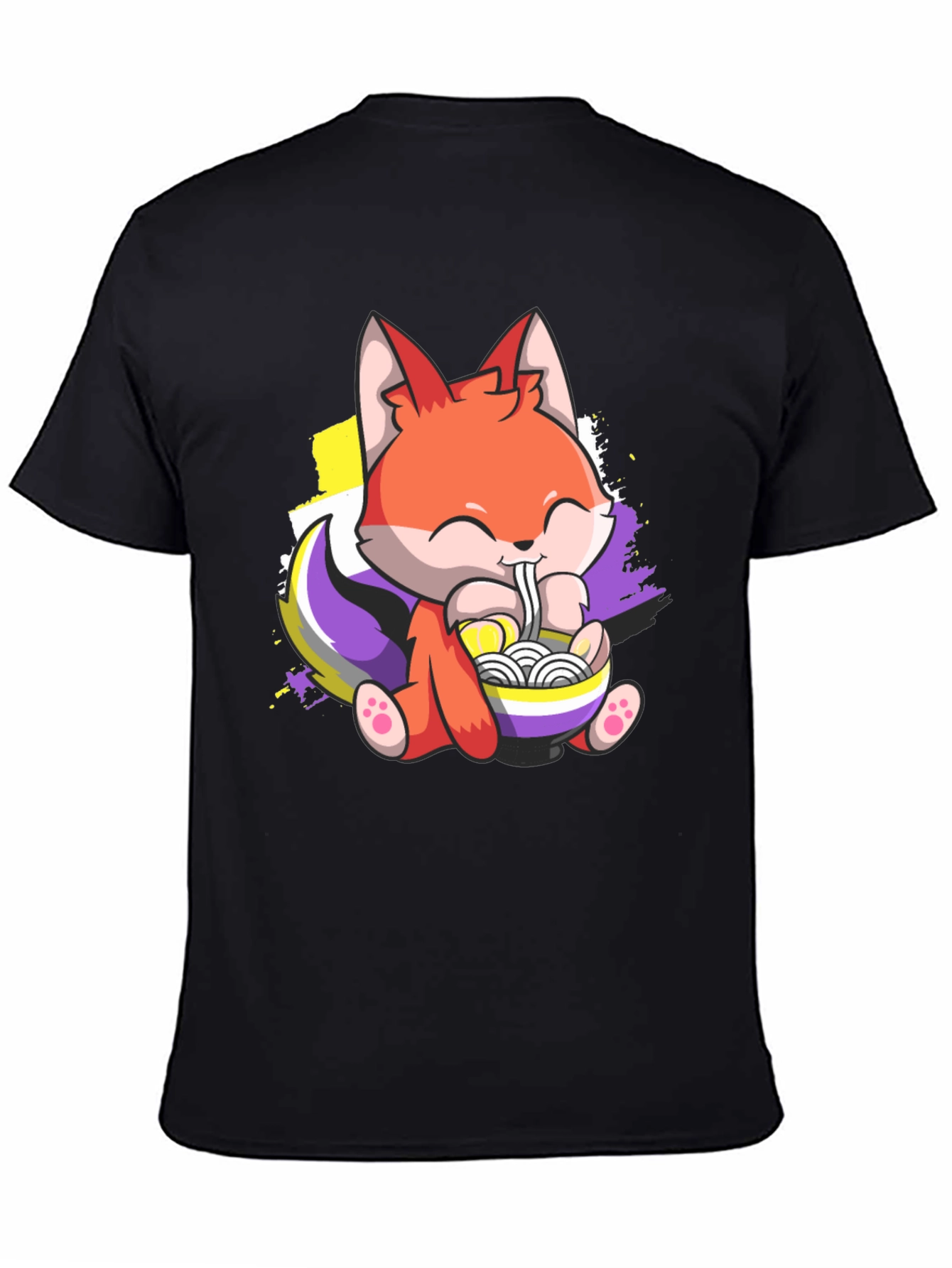 Cute Fox Ramen Lover T-Shirt