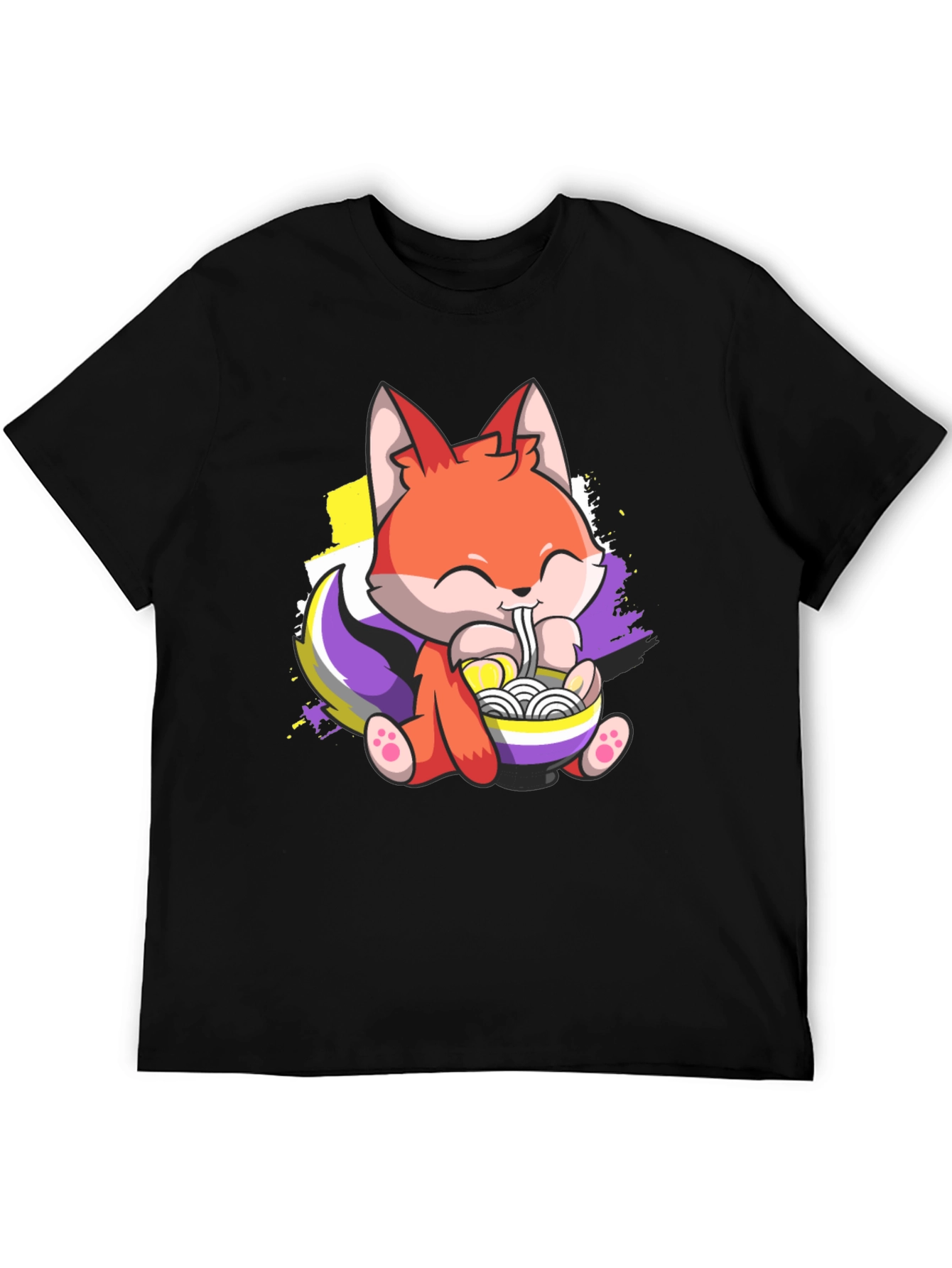 Cute Fox Ramen Lover T-Shirt