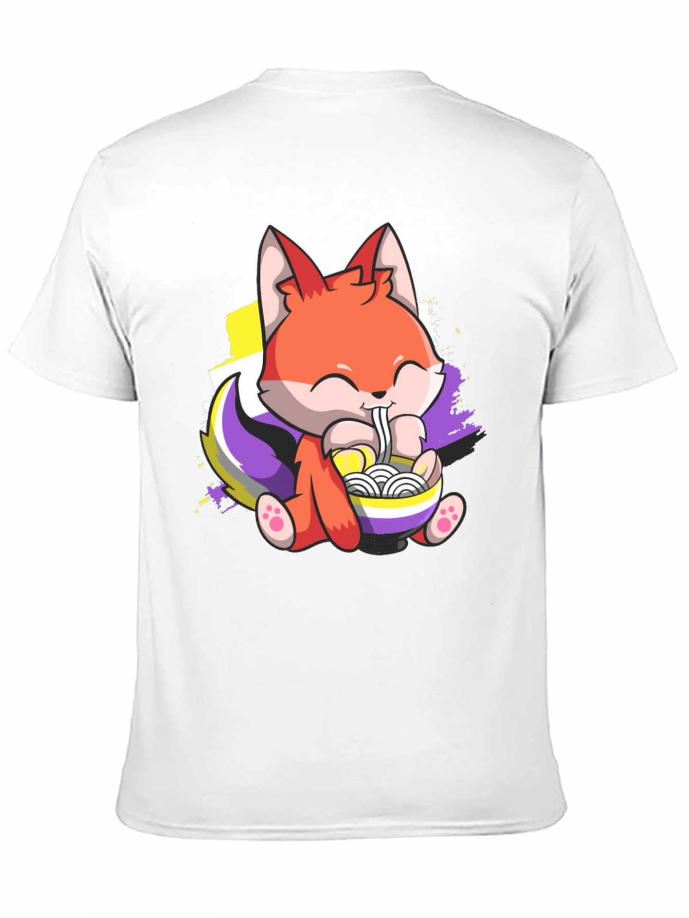 Cute Fox Ramen Lover T-Shirt