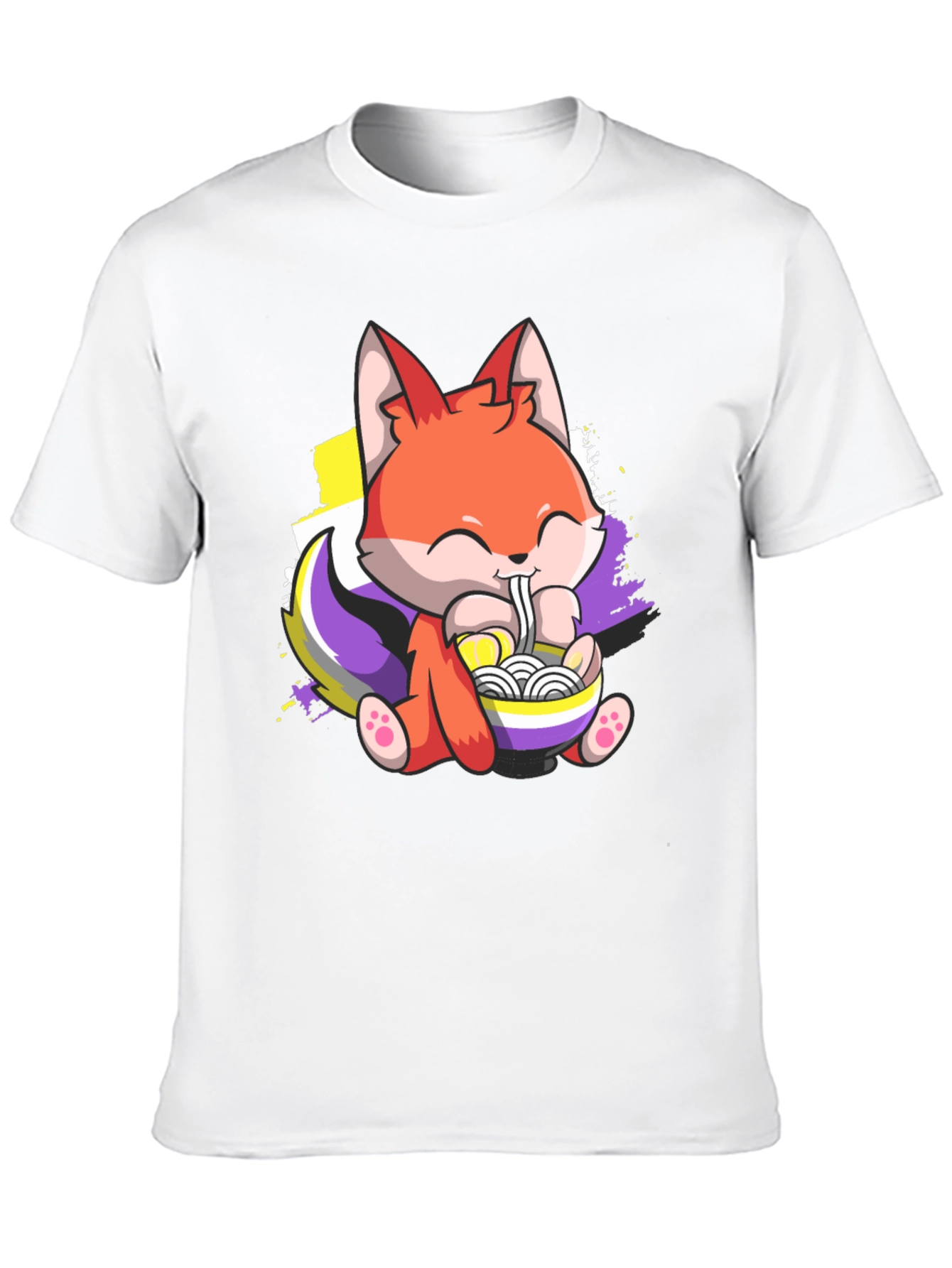 Cute Fox Ramen Lover T-Shirt