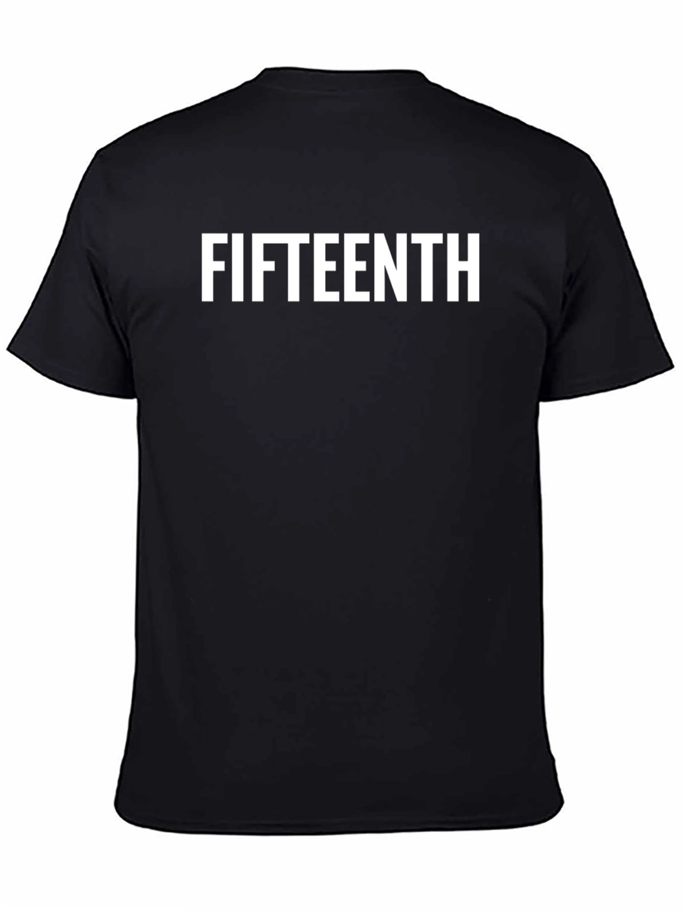 Fifteenth Graphic Tee - Black Cotton T-Shirt