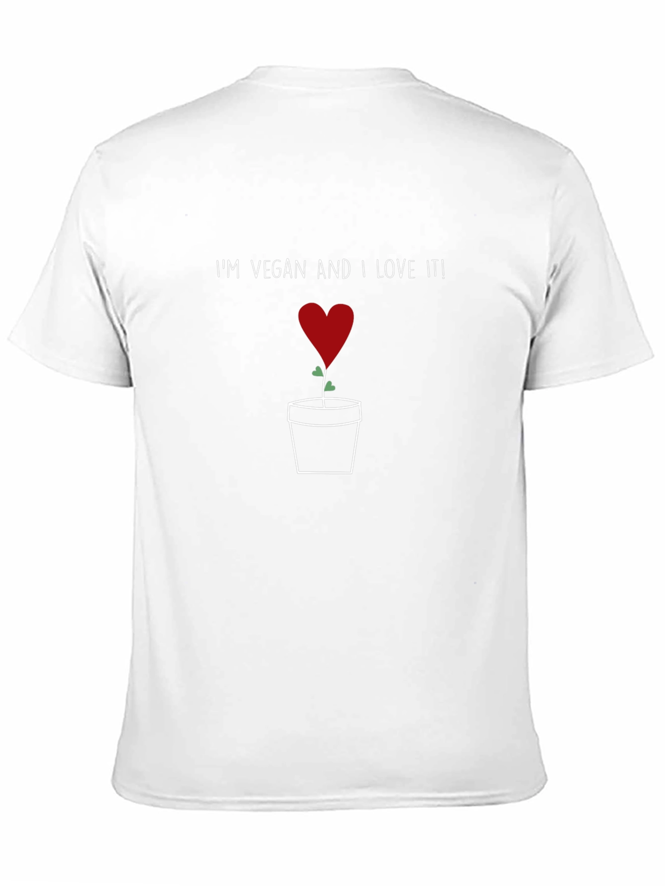 Vegan Love T-Shirt - Plant Based Heart Design