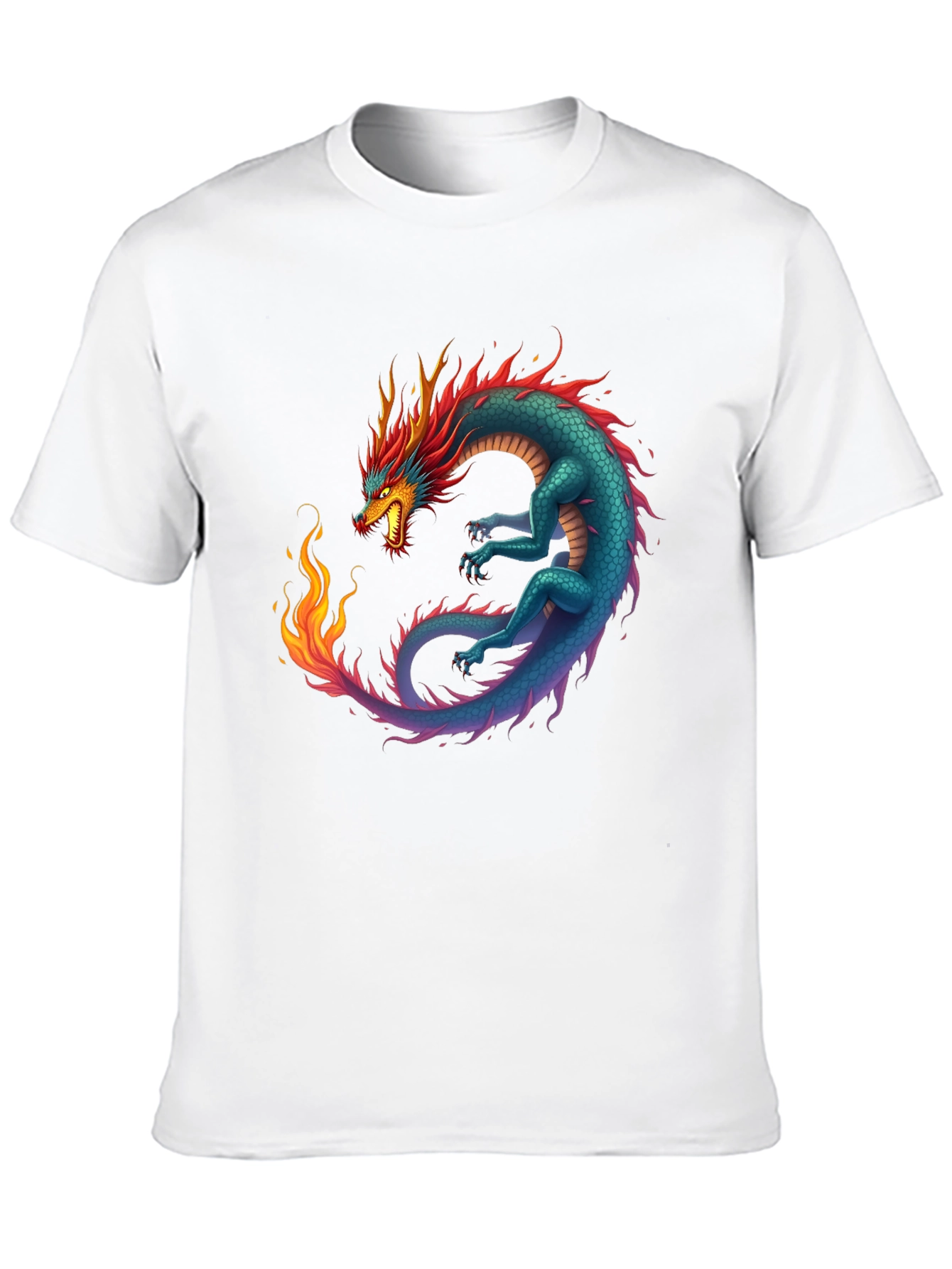Dragon Graphic Tee - Mens Black T-Shirt