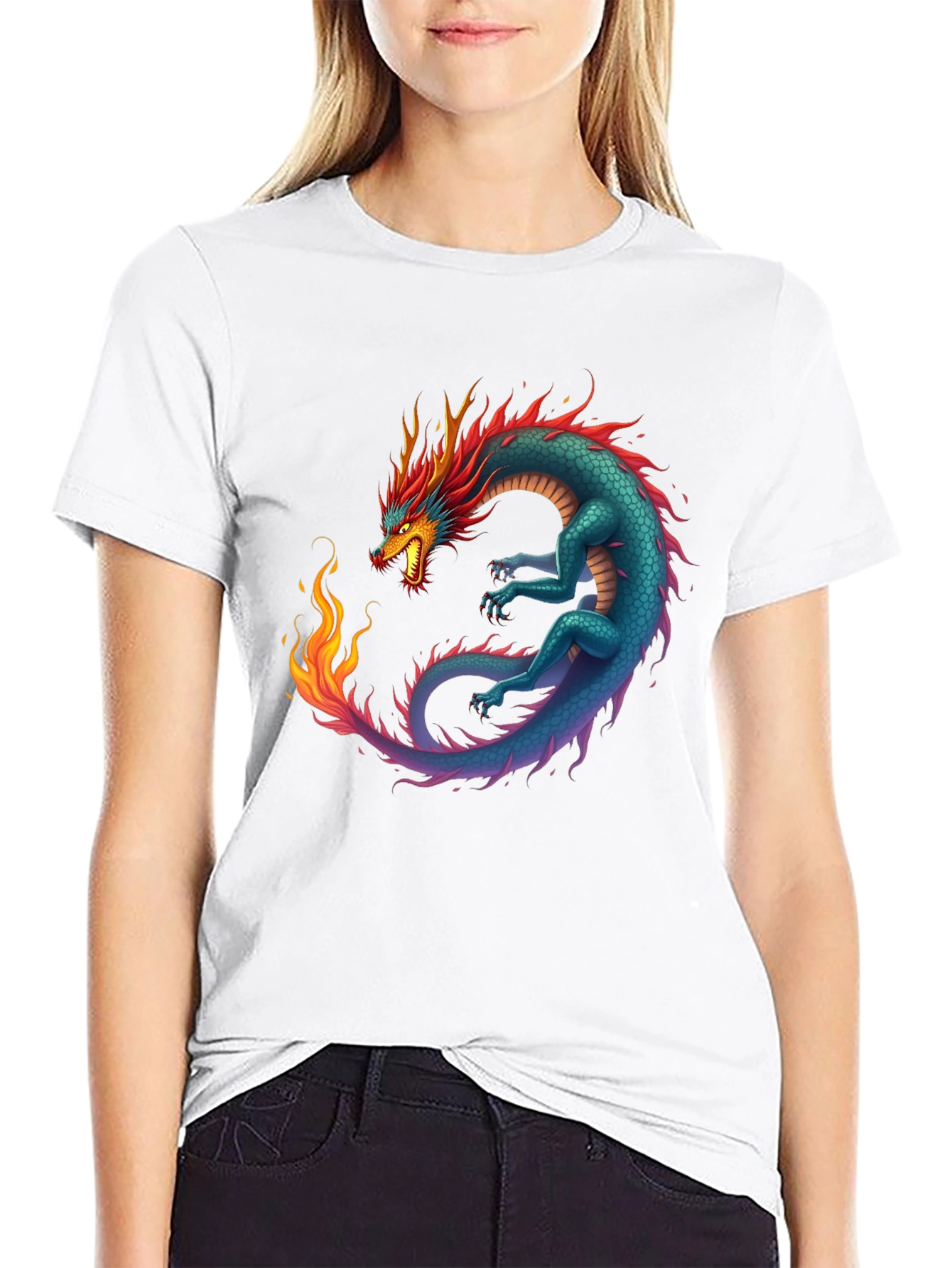 Dragon Graphic Tee - Mens Black T-Shirt