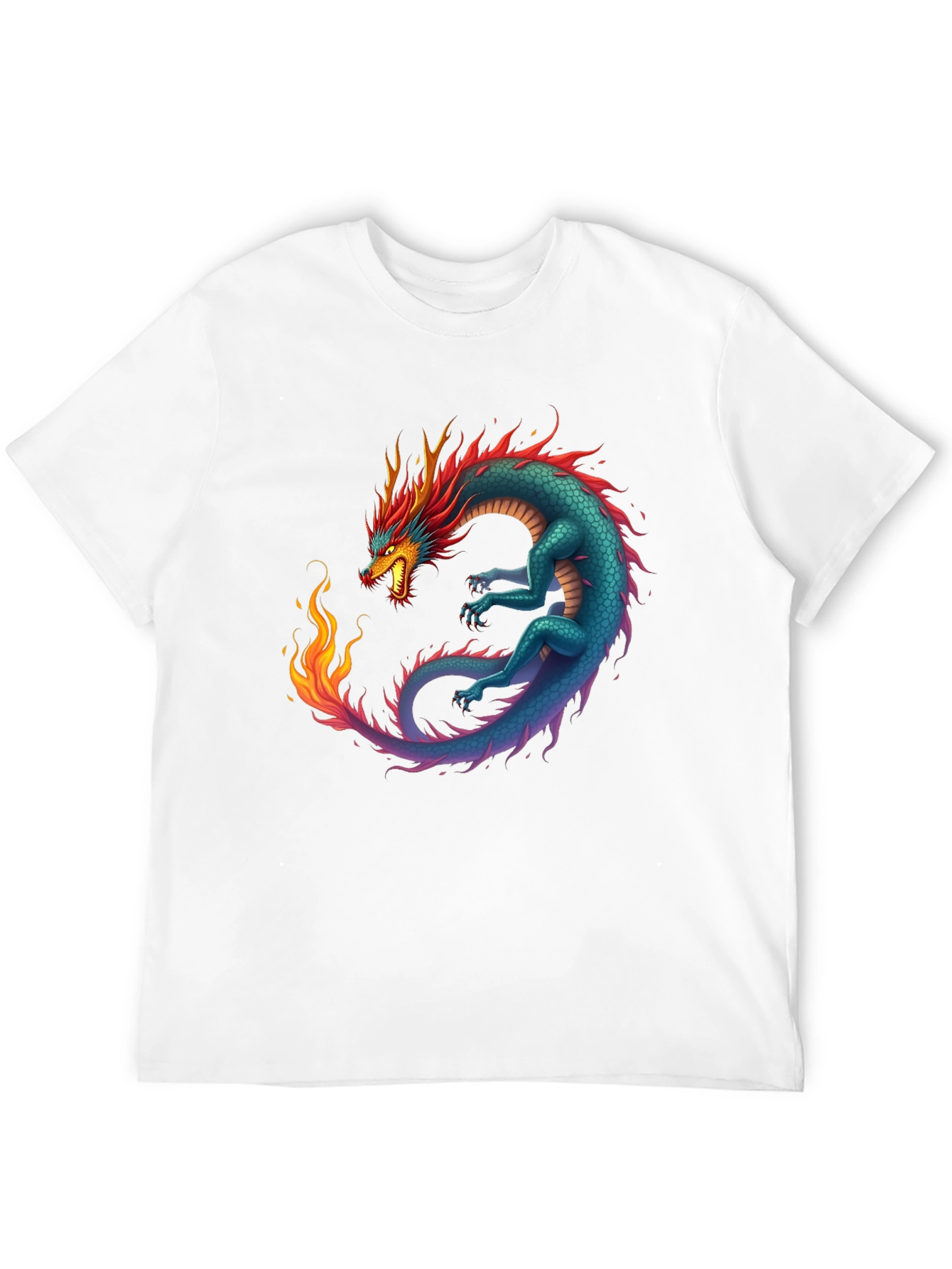 Dragon Graphic Tee - Mens Black T-Shirt
