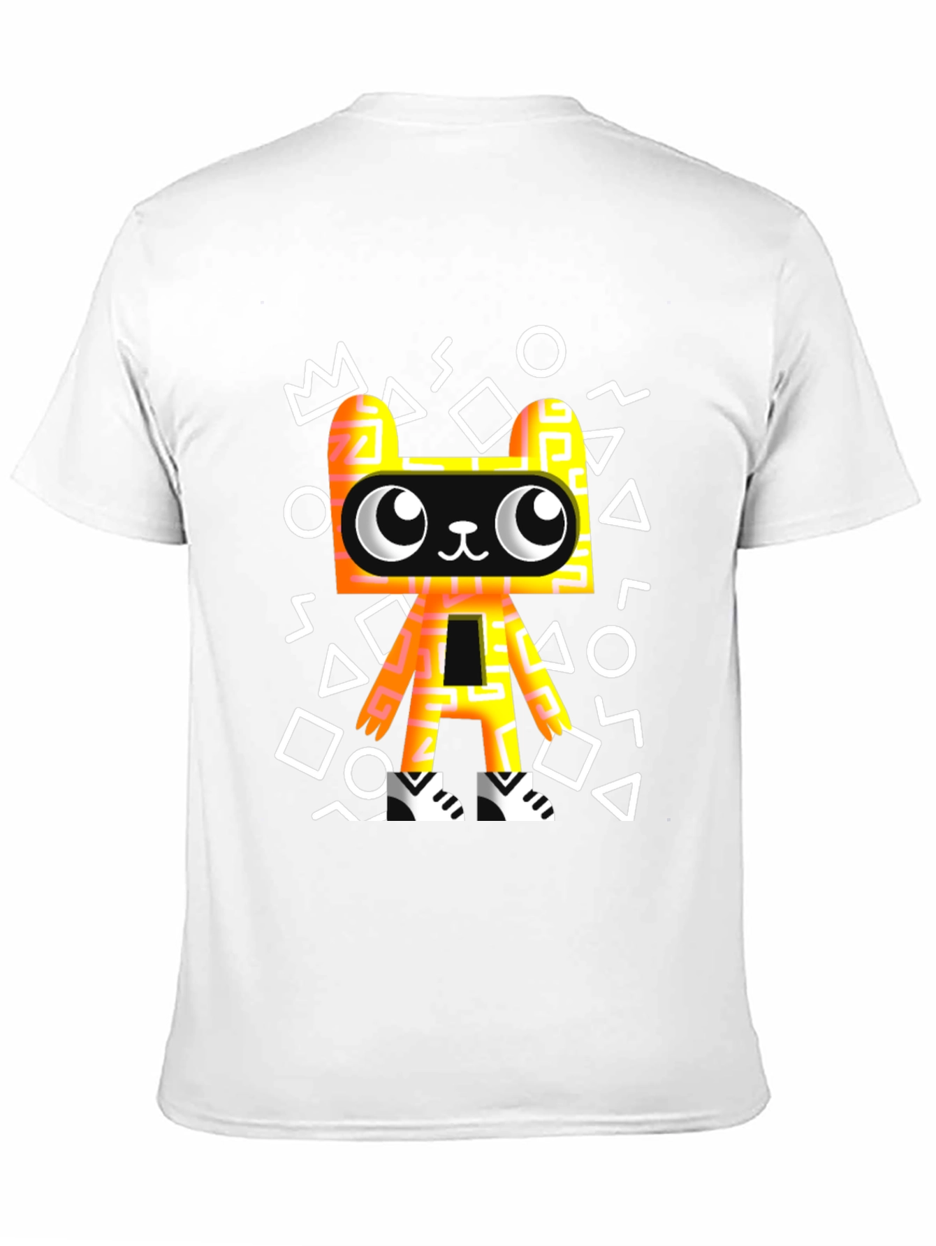 Graphic Tee - Funky Geometric Bear T-Shirt