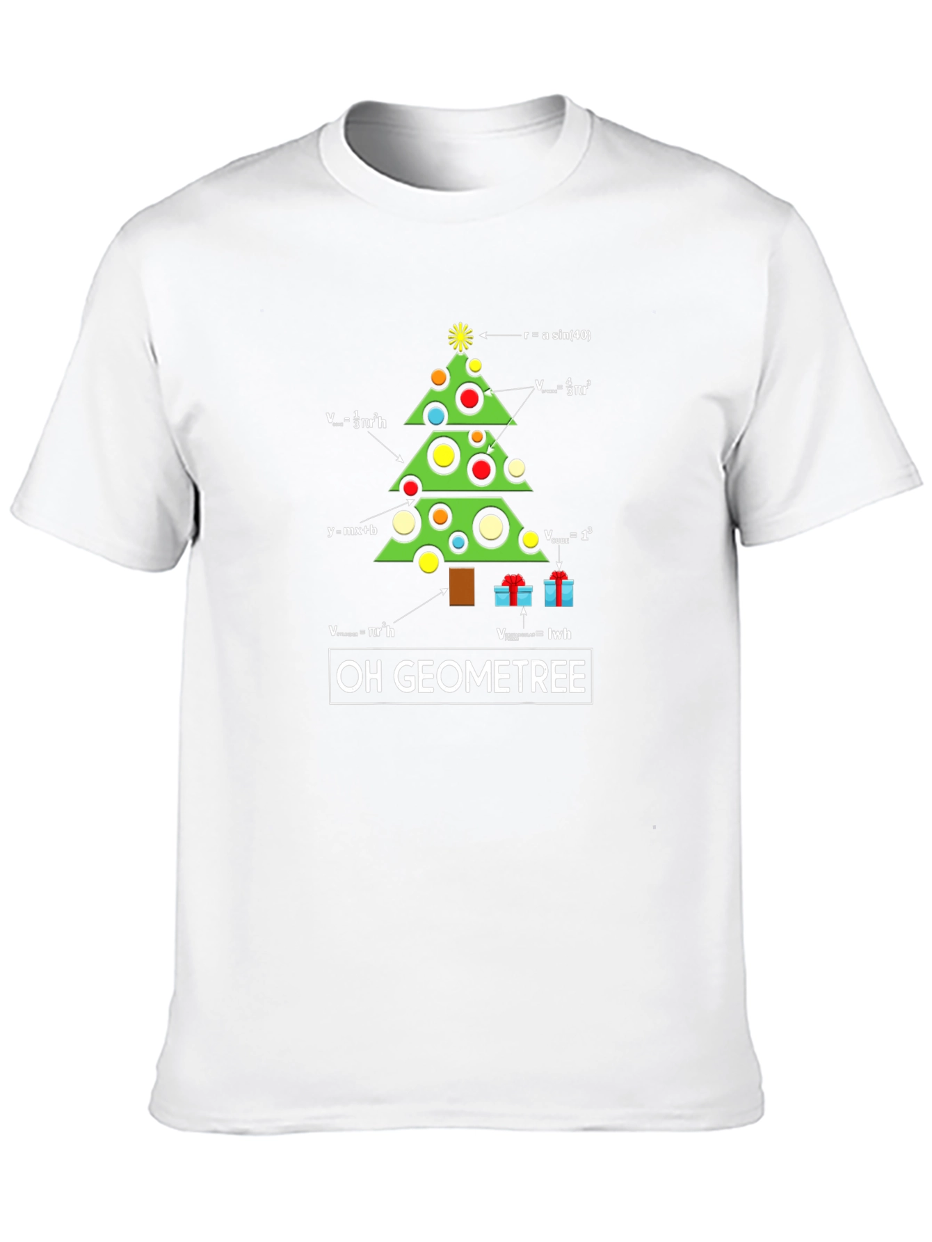 Oh Geometree Math Christmas T-Shirt