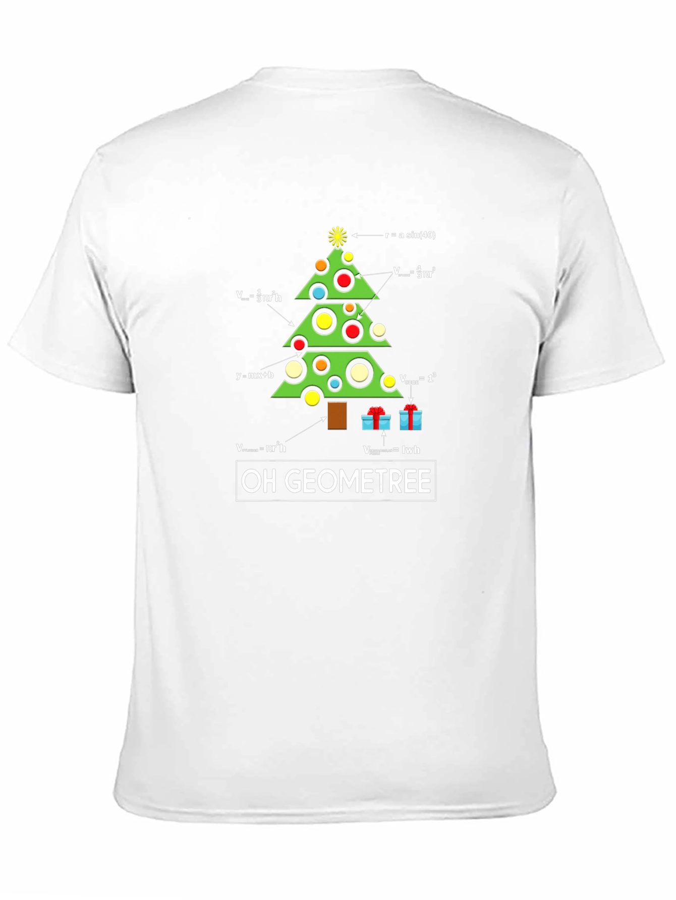Oh Geometree Math Christmas T-Shirt