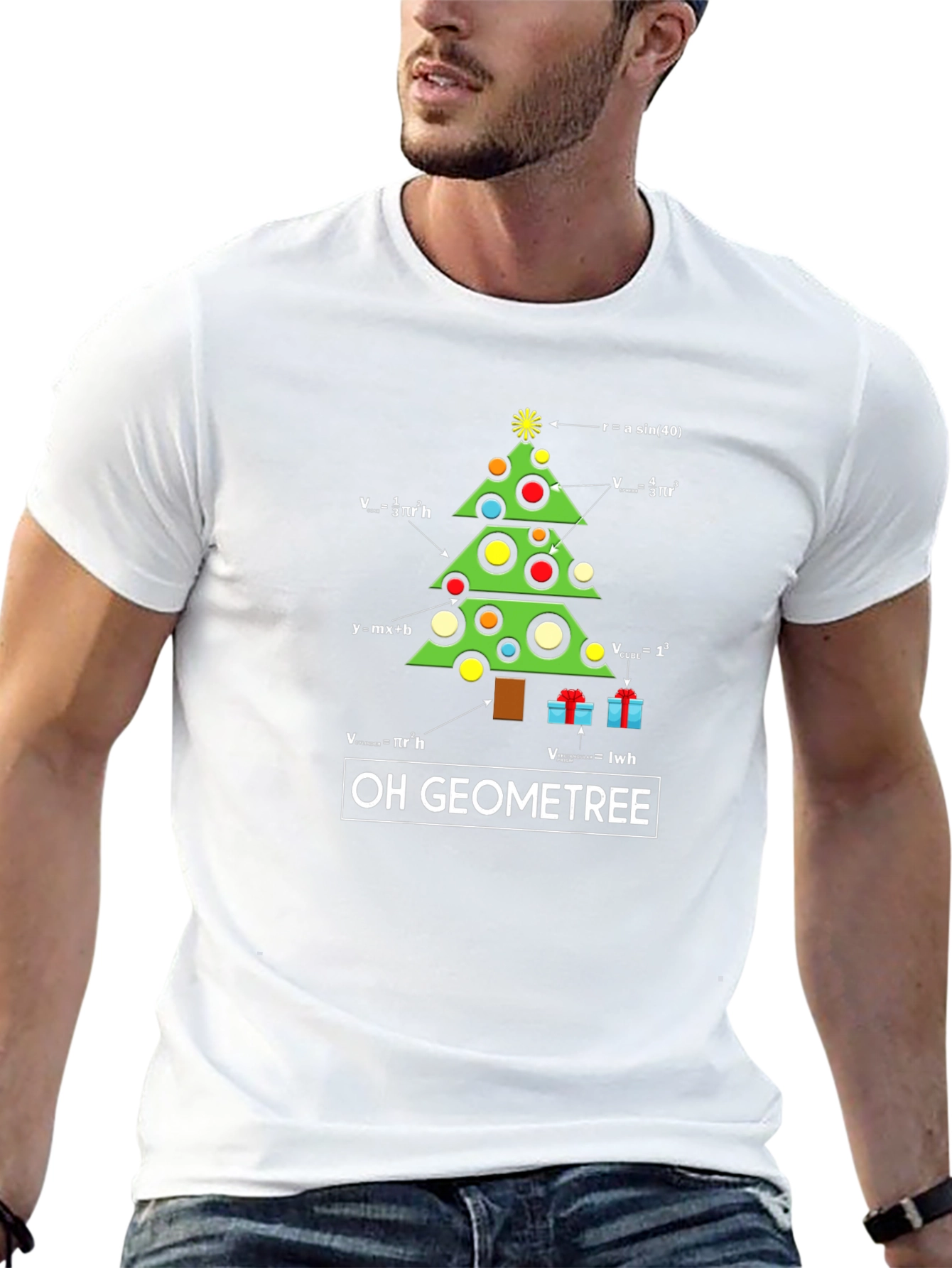 Oh Geometree Math Christmas T-Shirt