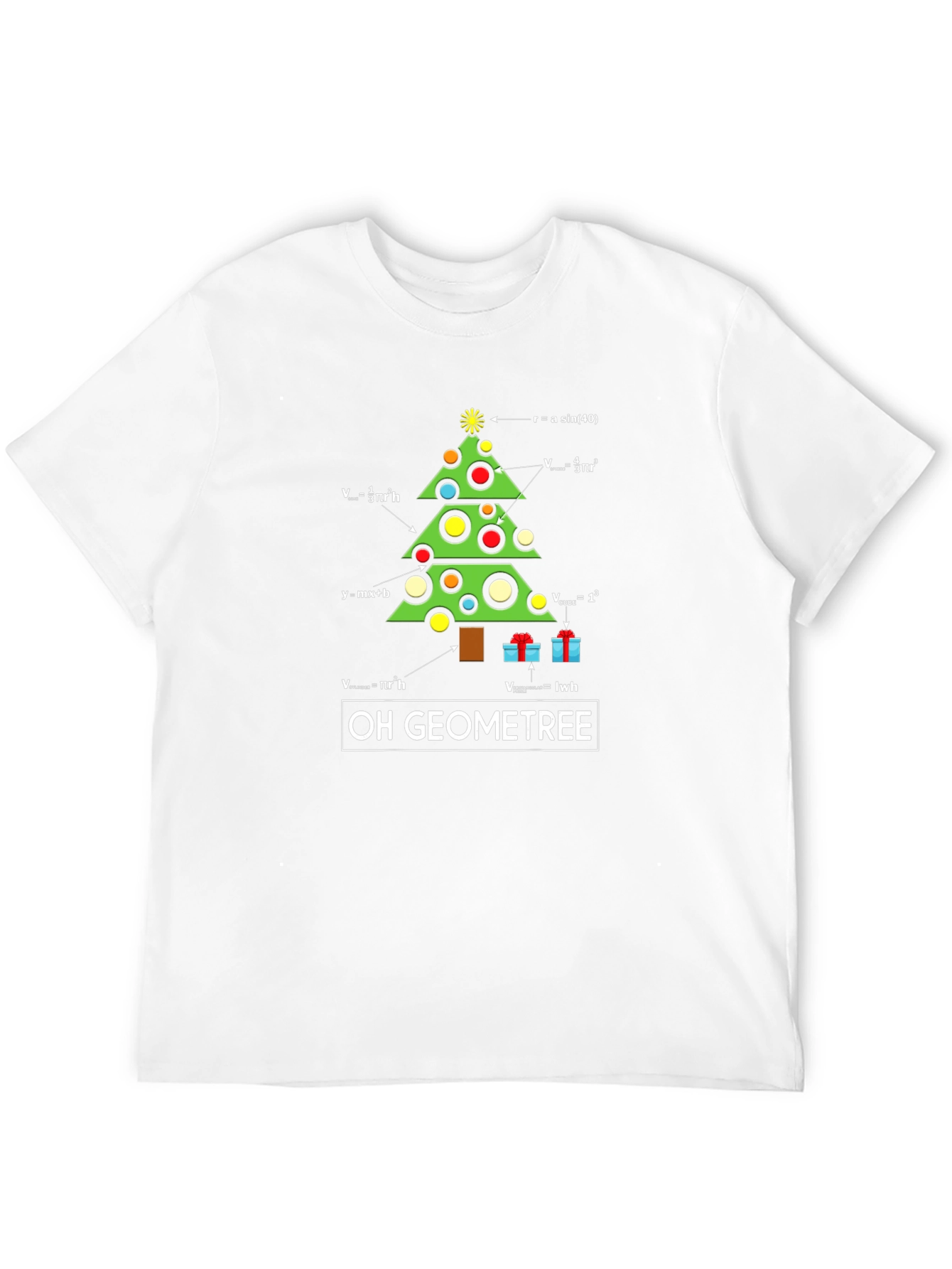 Oh Geometree Math Christmas T-Shirt