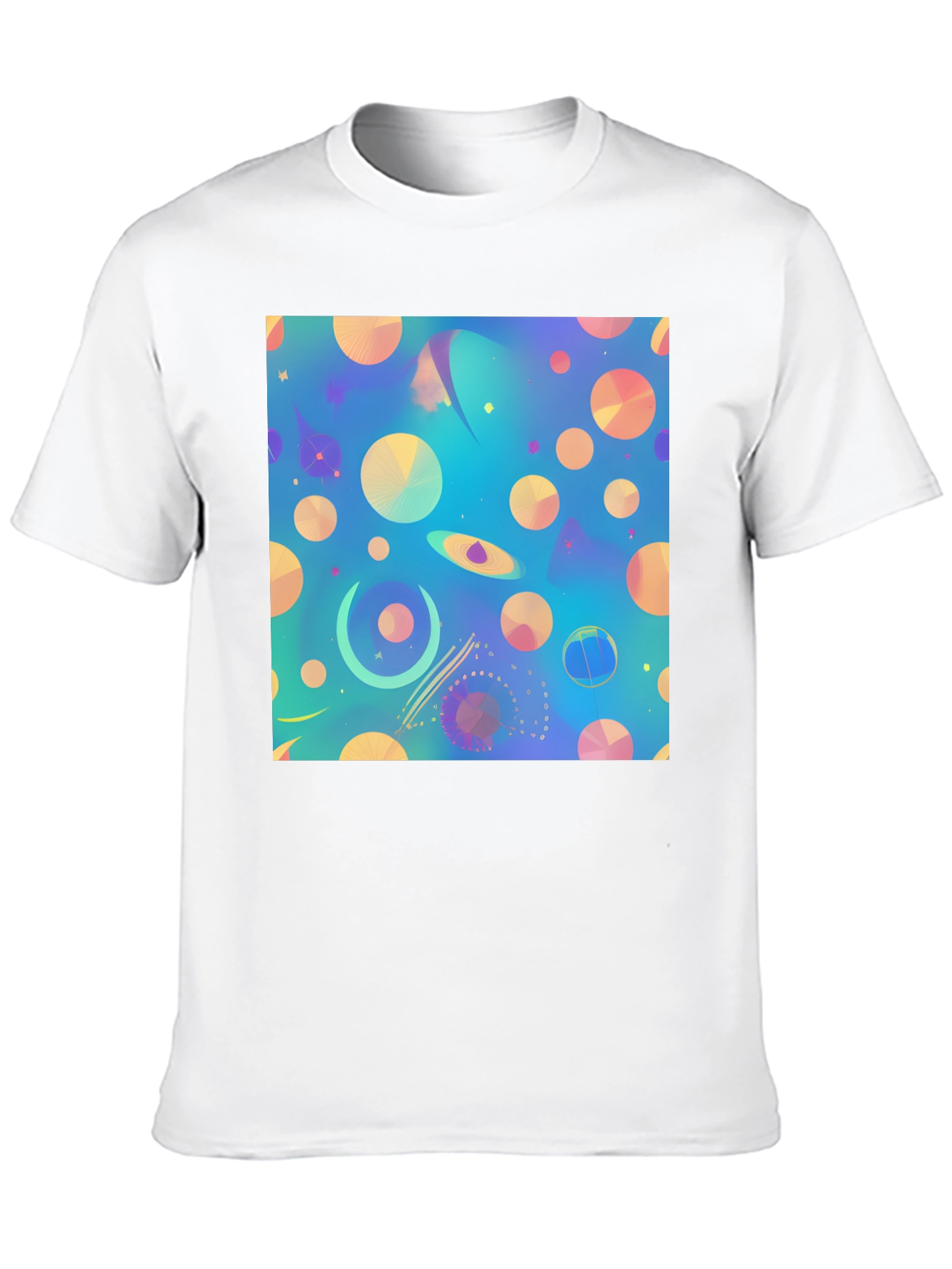 Abstract Universe Print T-Shirt