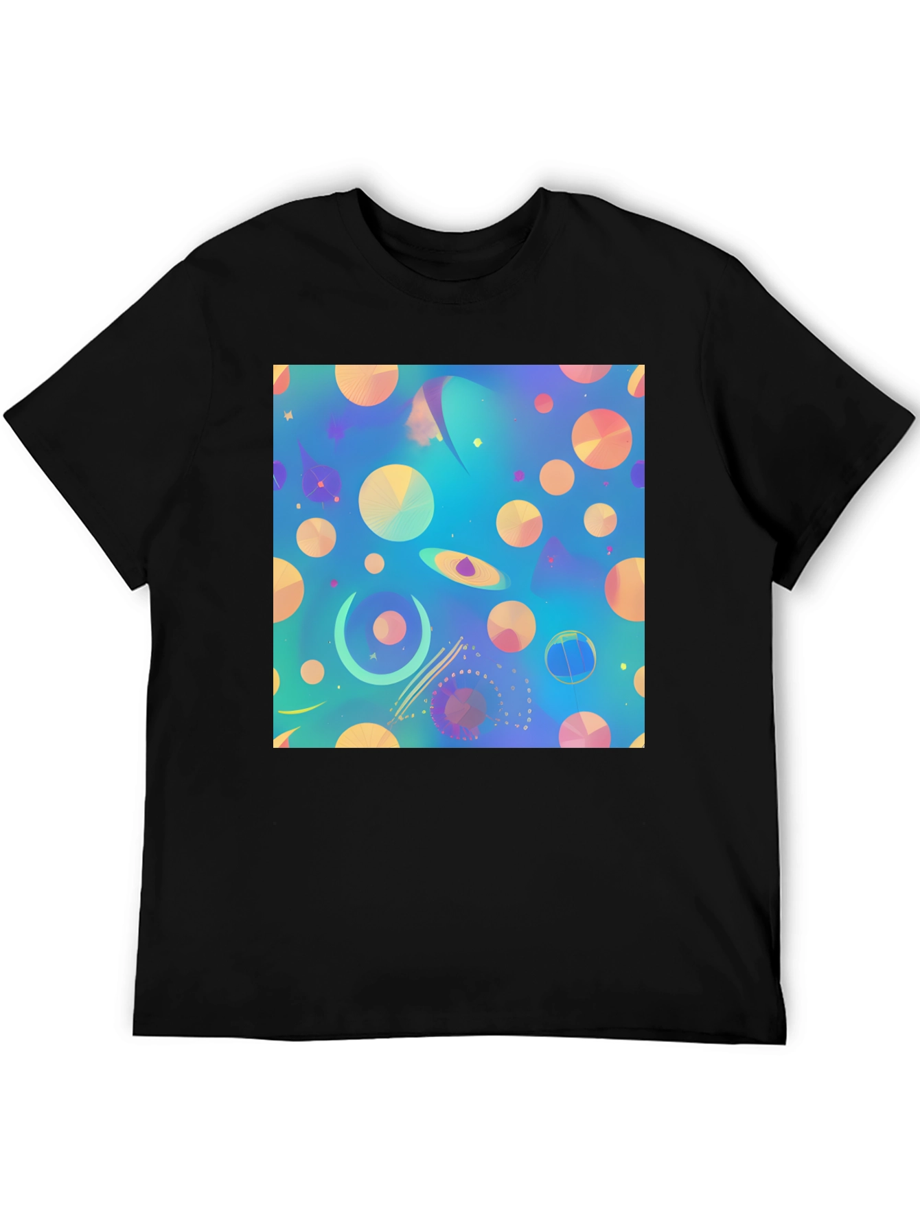 Abstract Universe Print T-Shirt