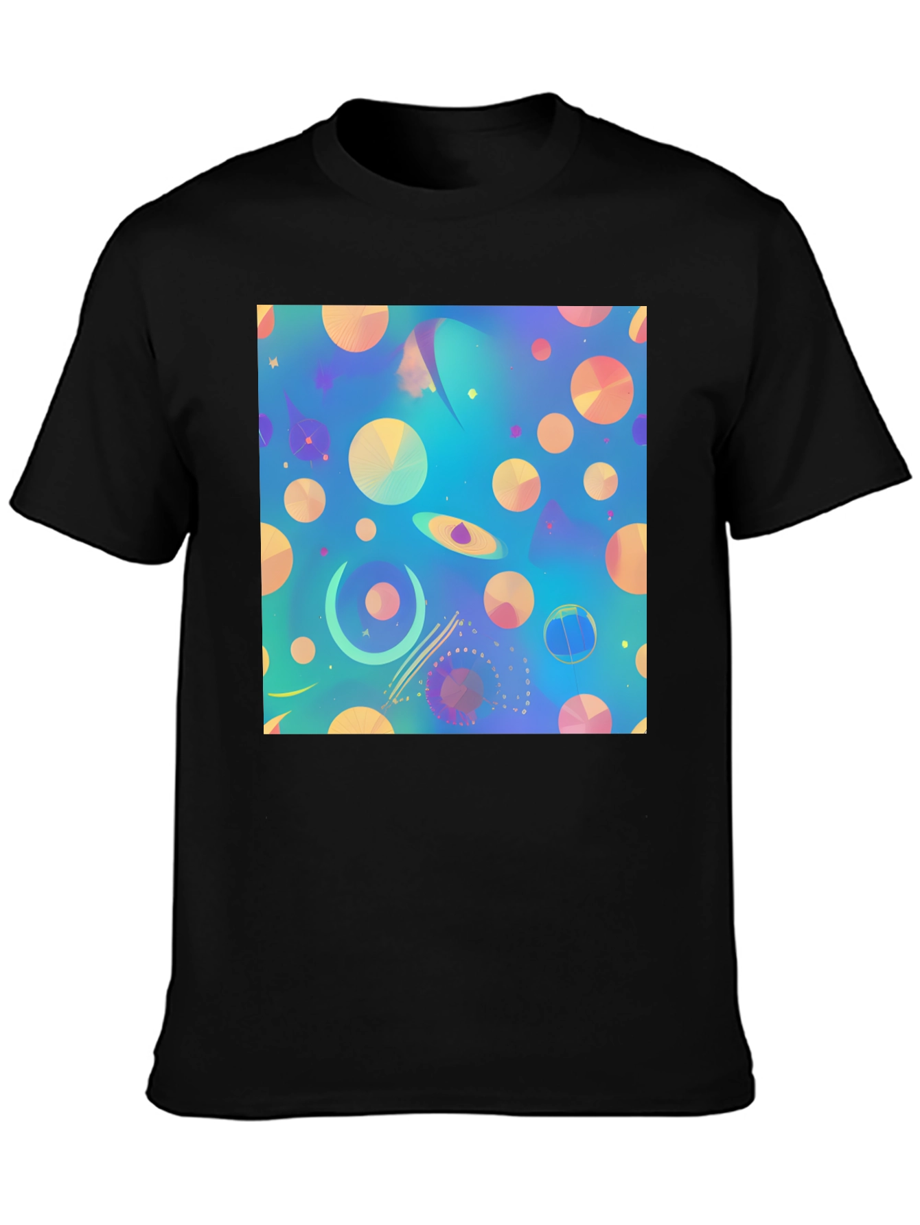 Abstract Universe Print T-Shirt