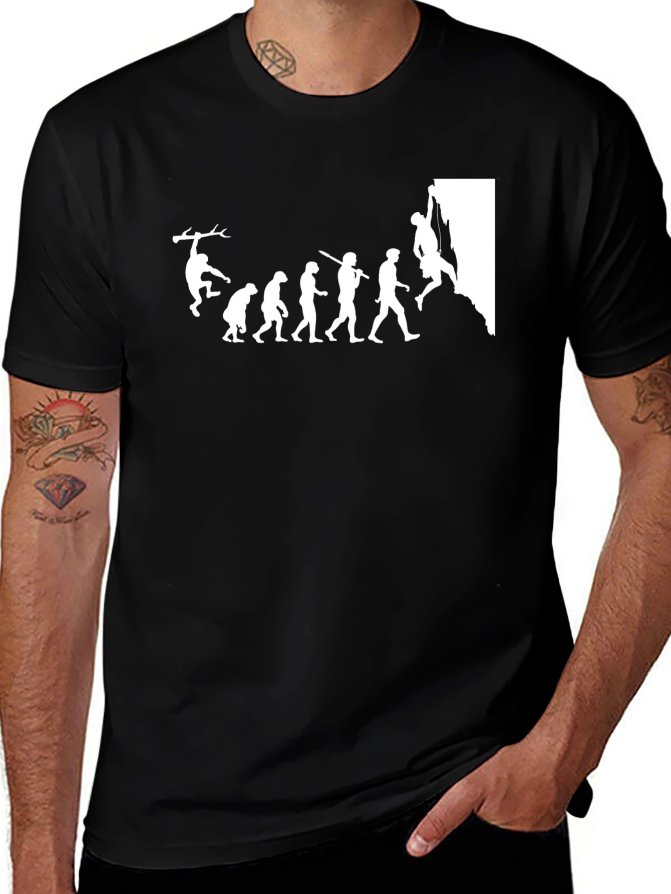Evolution of Climbing Graphic T-Shirt