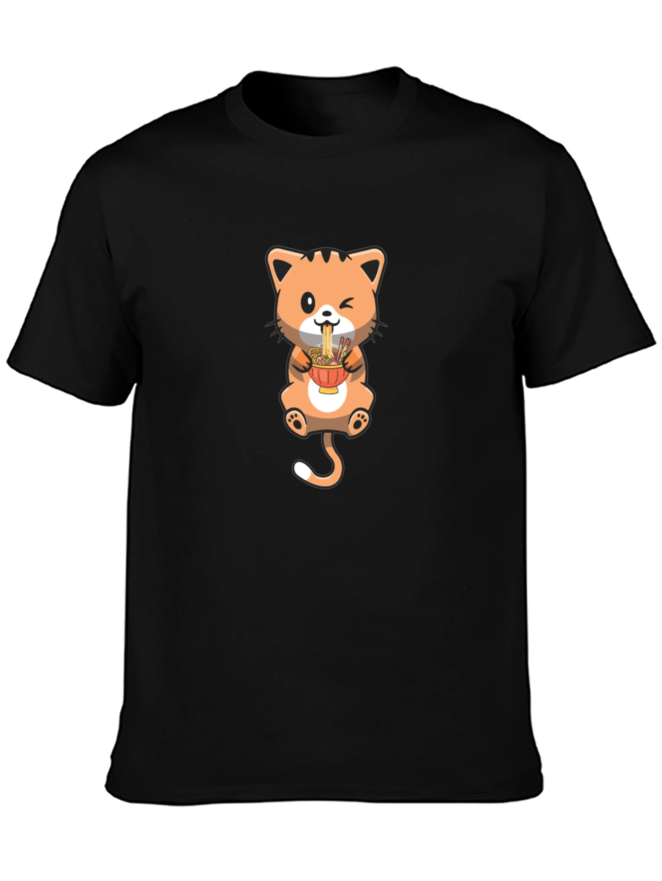 Cute Cat Ramen T-Shirt - Unique Design
